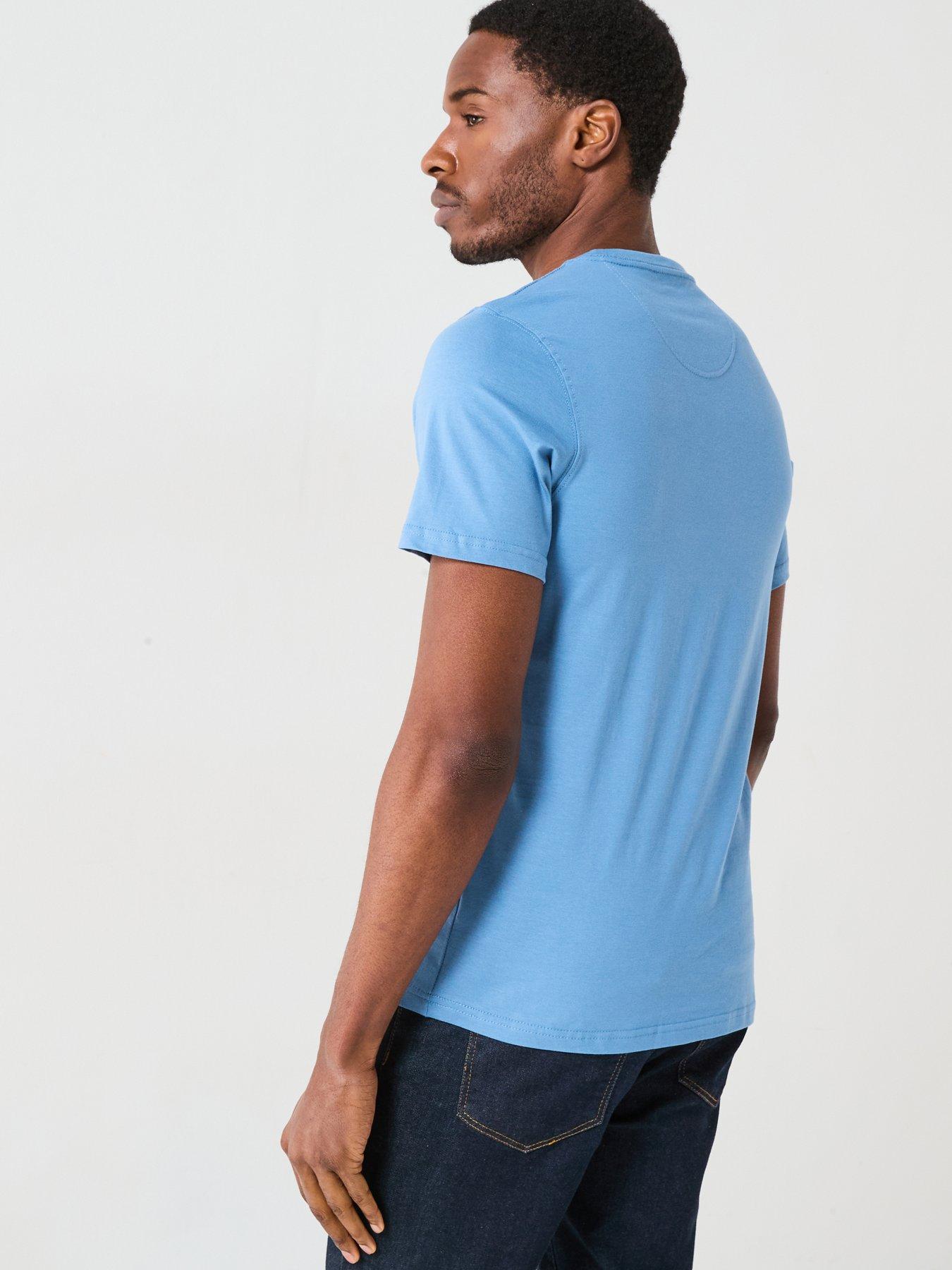 Image 2 of 5 of Barbour Short Sleeve Preppy Chest Logo T-Shirt - Blue