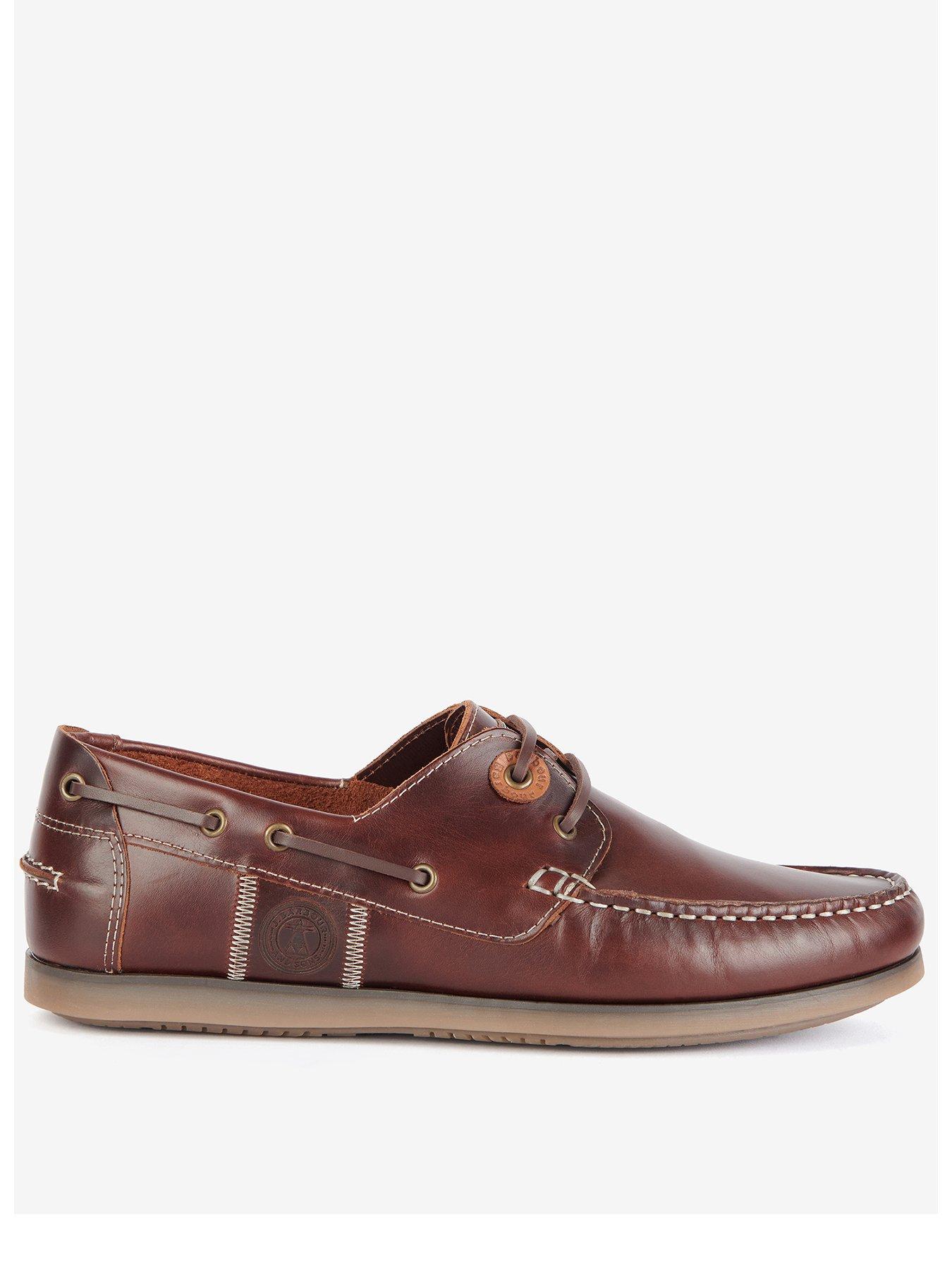 Barbour boat sales shoes brown