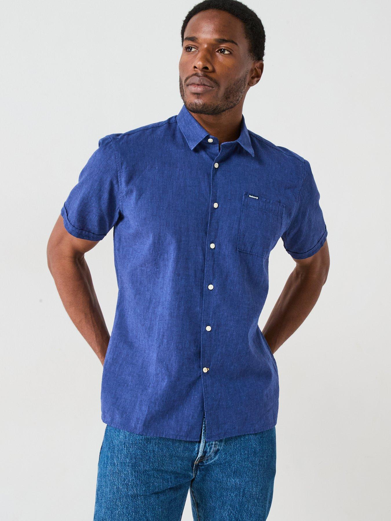 undefined Barbour Nelson Summer Short Sleeve Shirt - Blue
