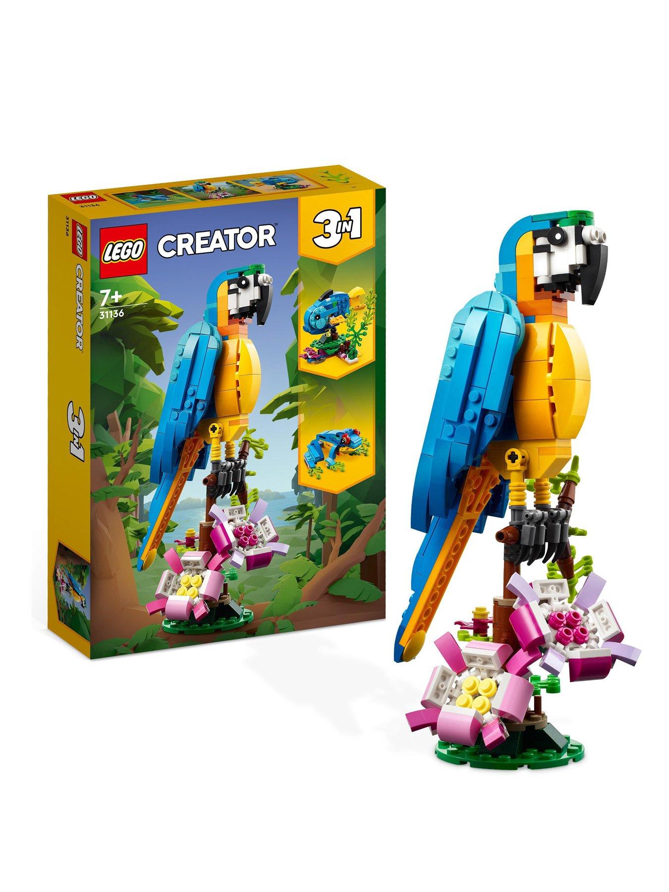 Image 1 of 8 of LEGO Creator 3-in-1 Exotic Parrot Building Set 31136
