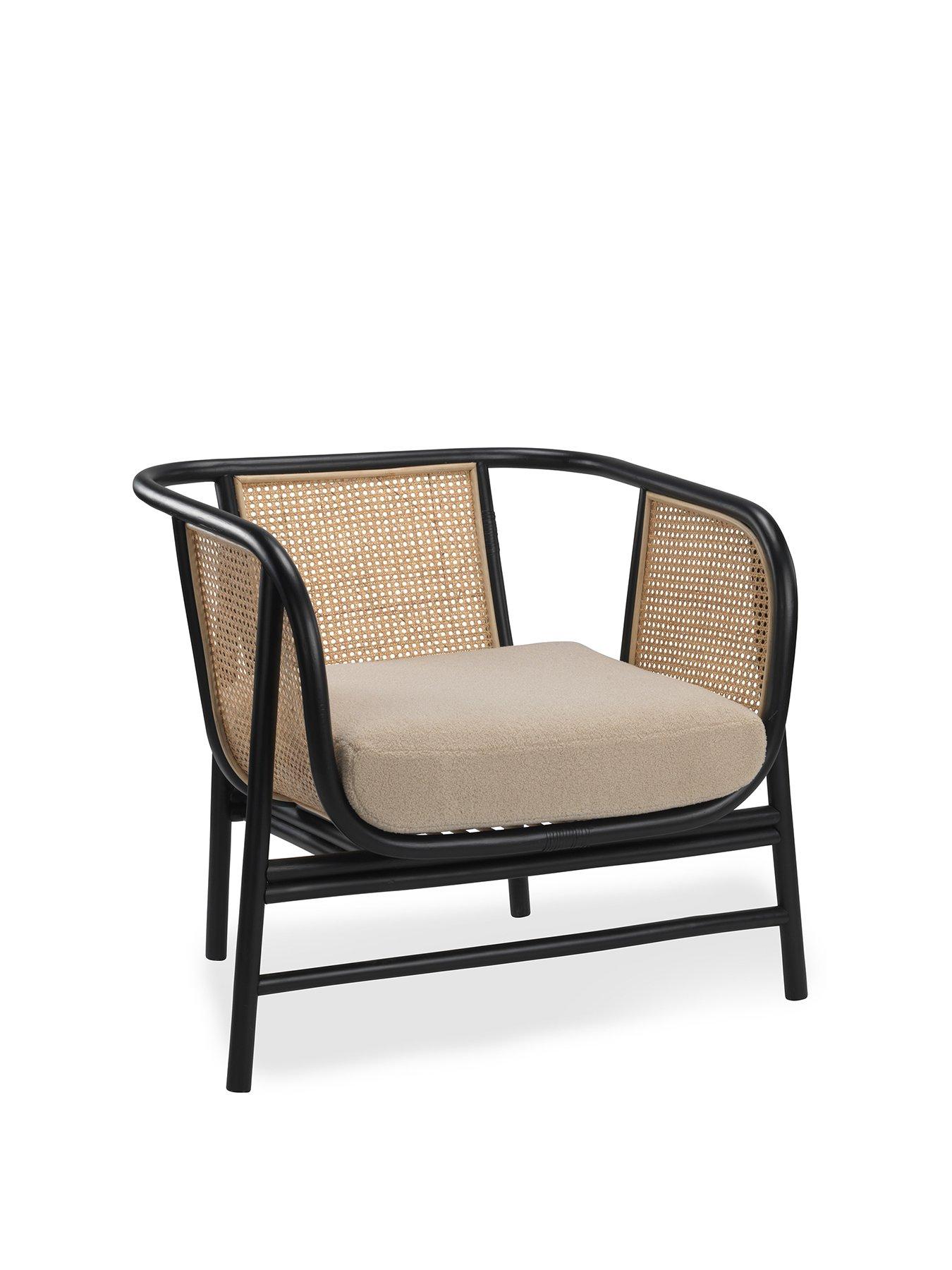 Tommy Hilfiger Graham Rattan Lounge Chair Black atelieryuwa.ciao.jp