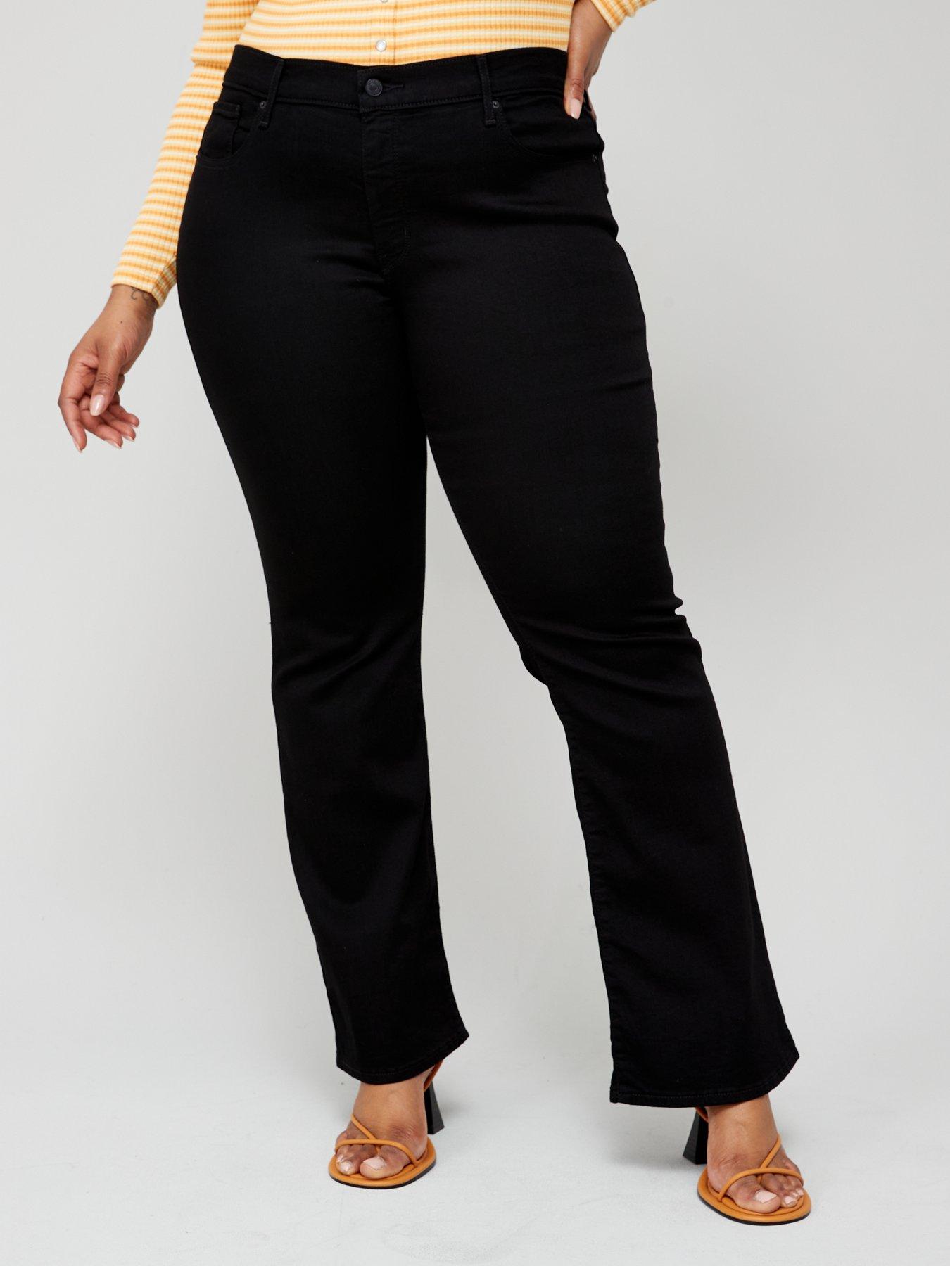 undefined 315T Shaping Bootcut Jeans - Soft Black