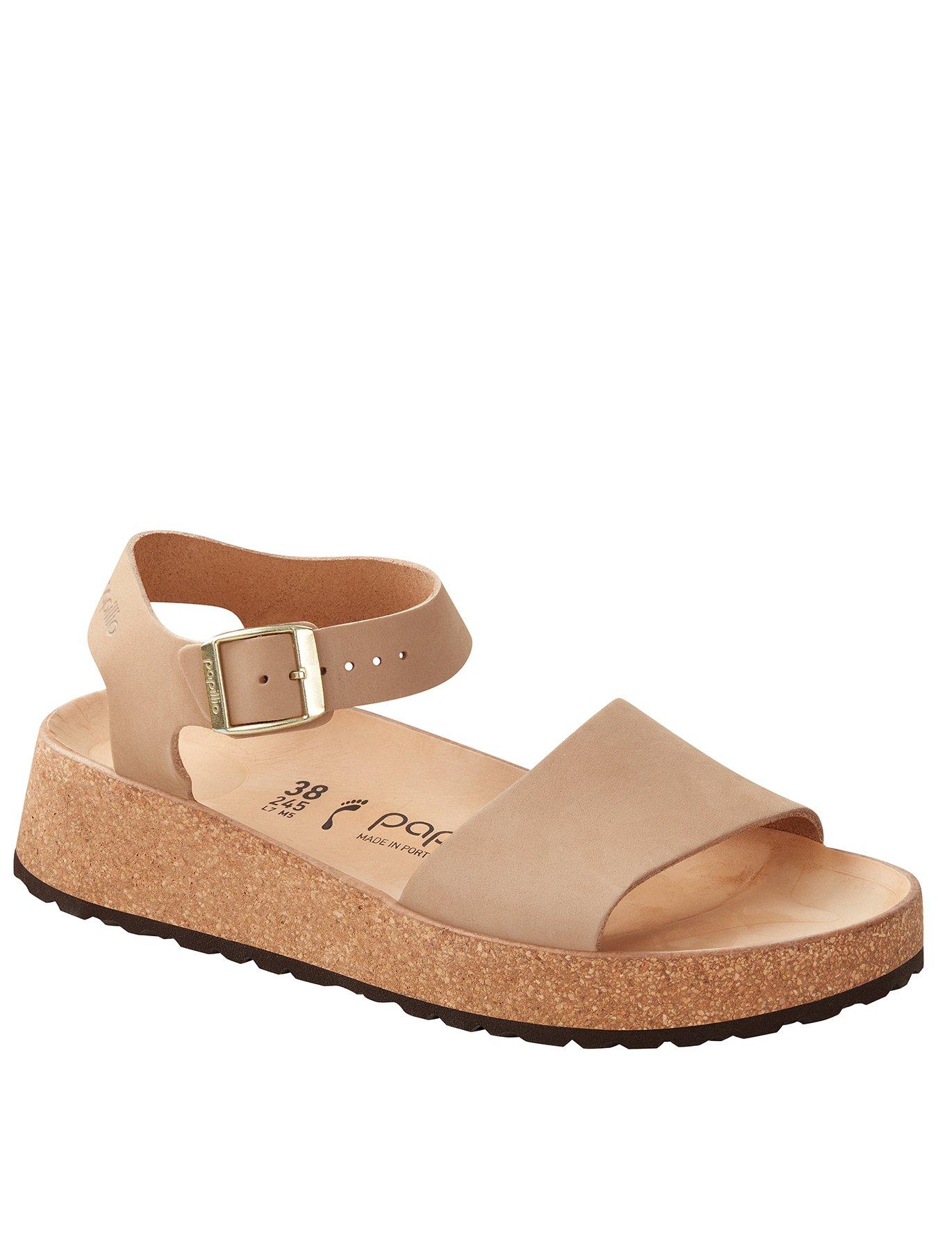 Image 1 of 1 of Birkenstock Glenda Nubuck Sandal - Sand