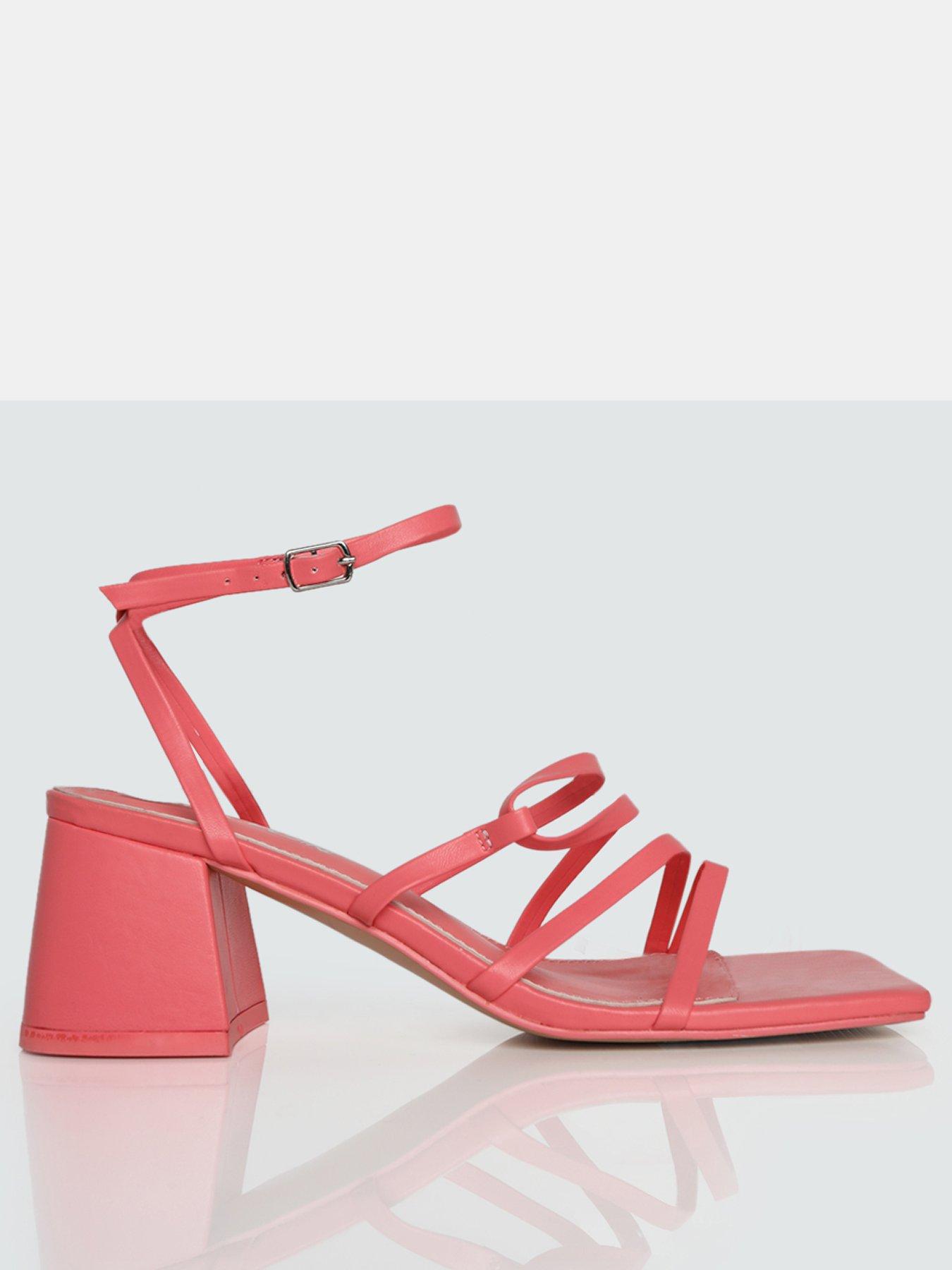 Coral heeled sale sandals