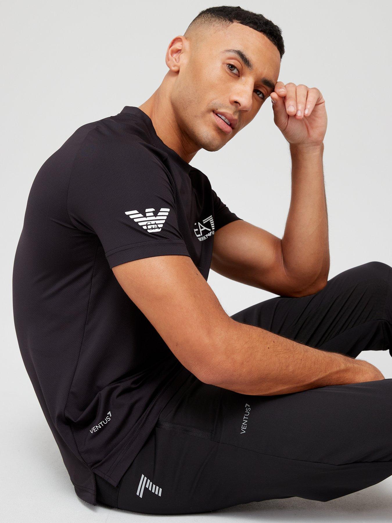 Image 4 of 4 of EA7 Emporio Armani Ventus Training T-shirt - Black