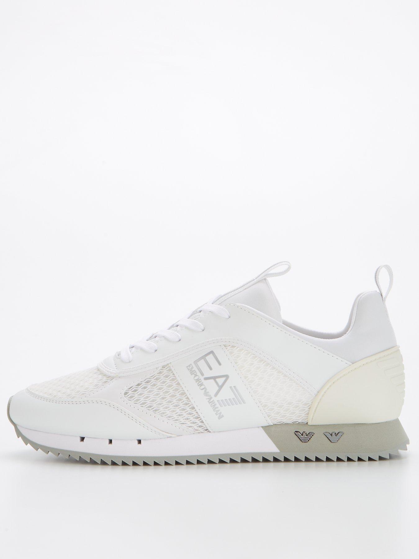 Mens armani trainers store white