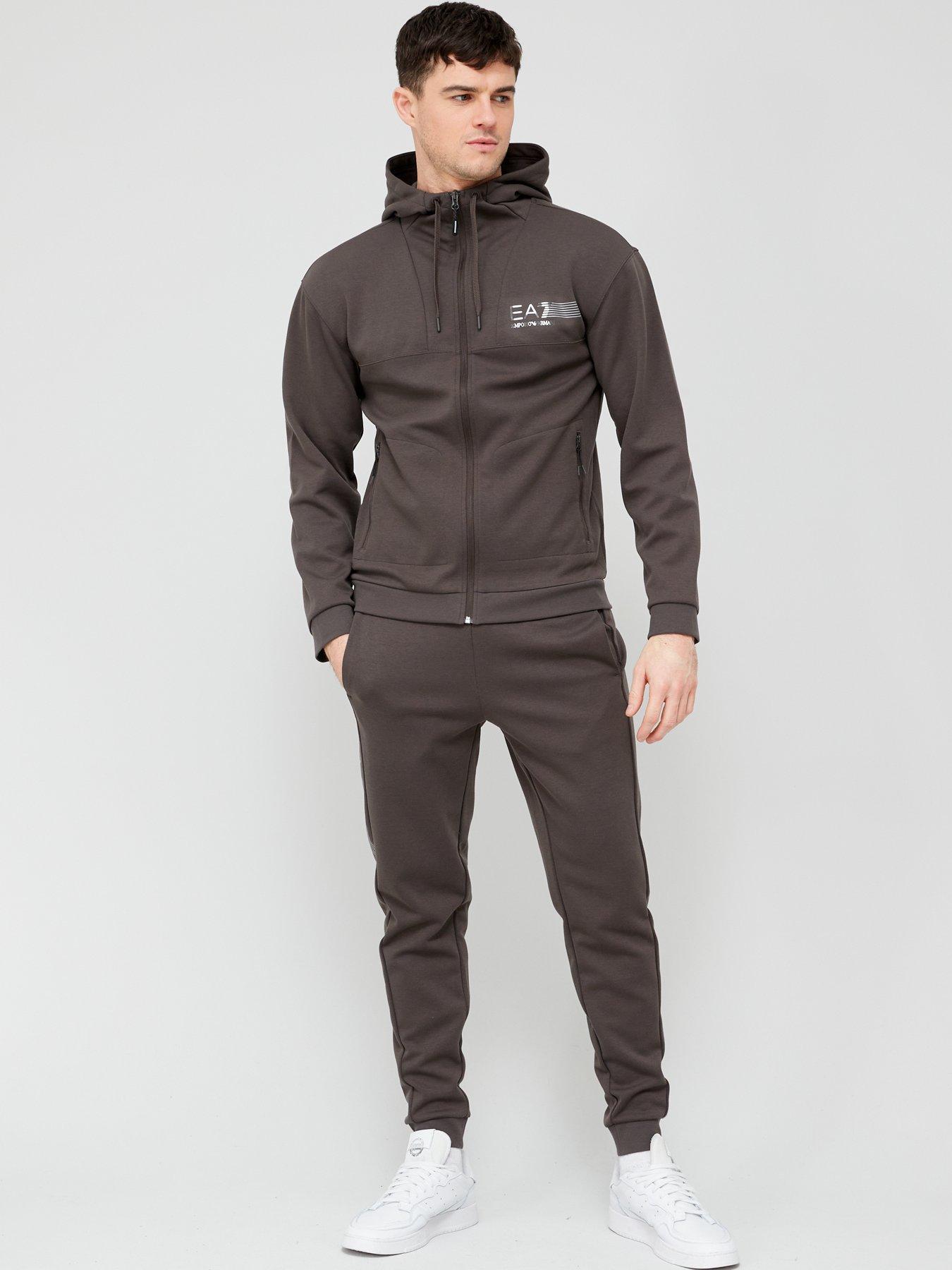 Ea7 hooded outlet tracksuit