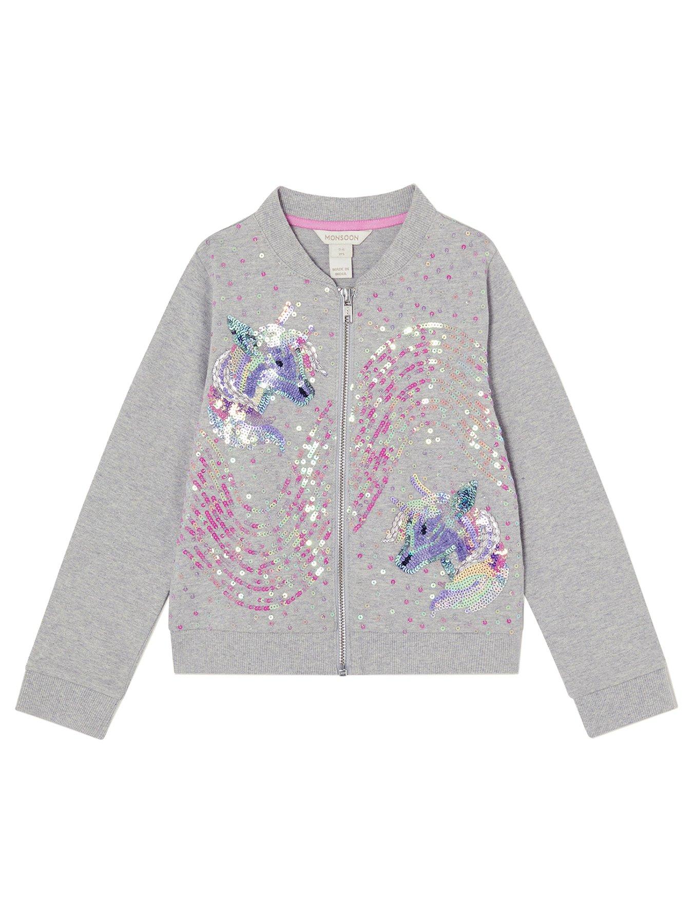 monsoon-girlsnbspunicorn-bomber-jacket-grey
