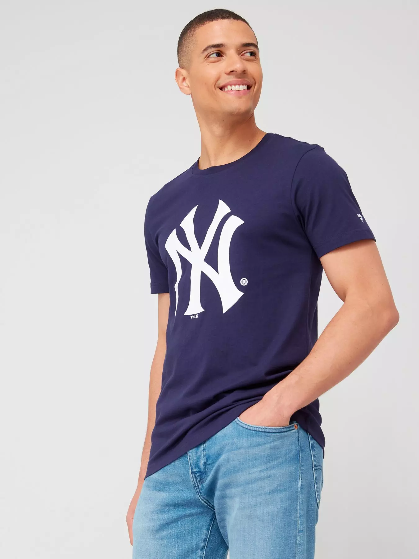 New Era MLB NEW YORK YANKEES LARGE LOGO OVERSIZED TEE - Club wear -  navy/dark blue - Zalando.de