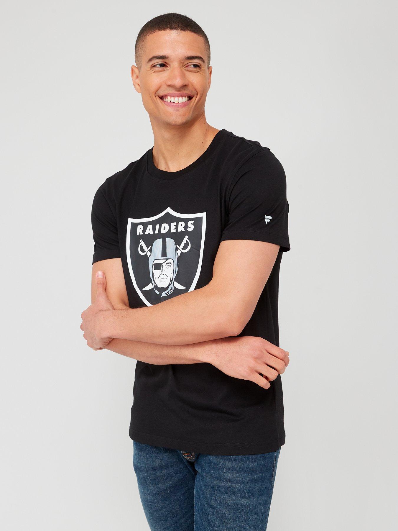 New Era Oakland Raiders Team Logo Short Sleeve T-Shirt Black Xs Man