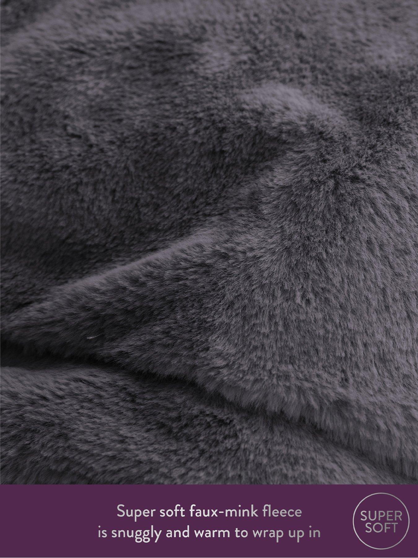 Image 5 of 7 of Slumberdown Elegantly Warm Heated Throw - Charcoal