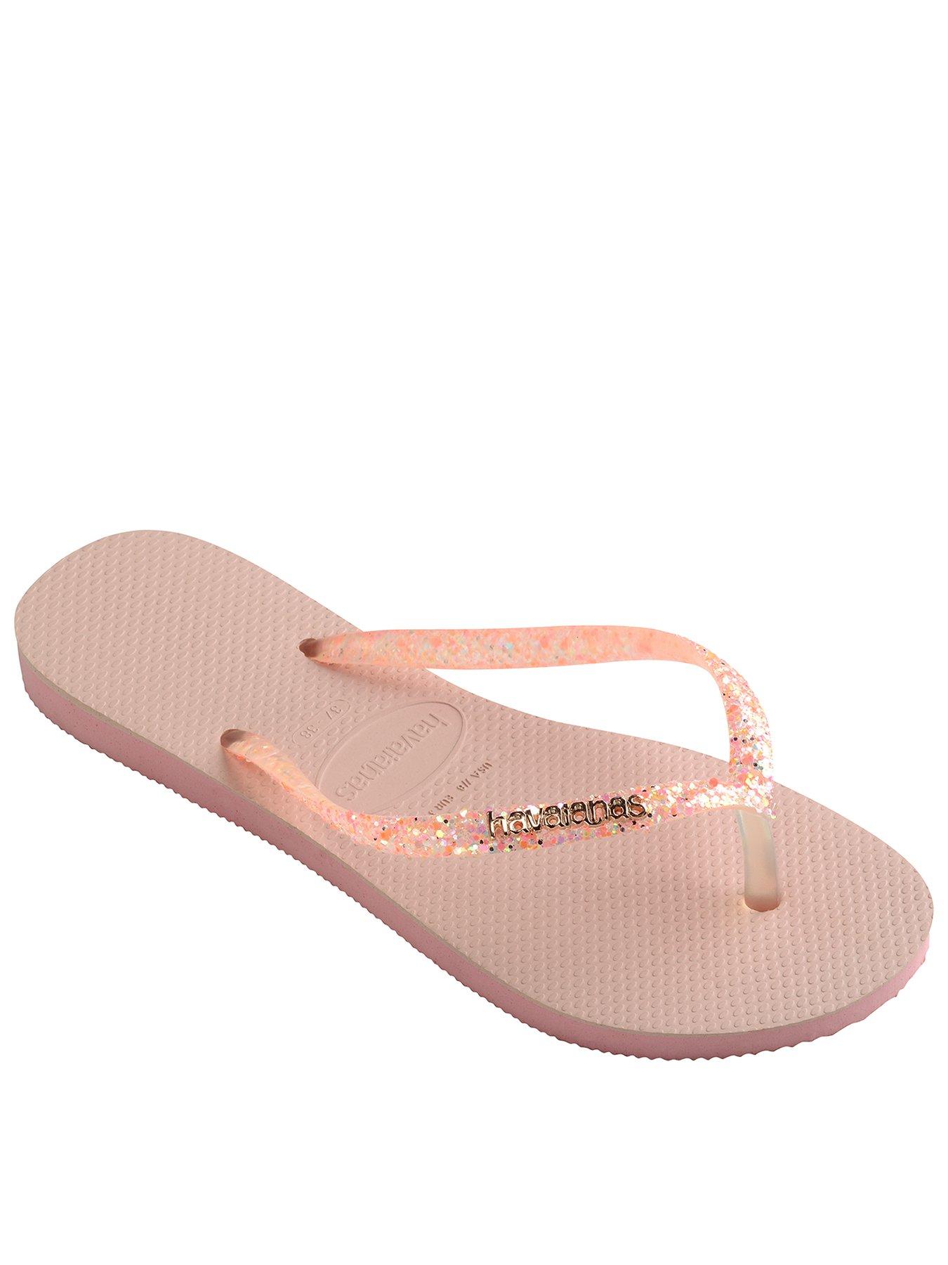 Havaianas rose gold store glitter