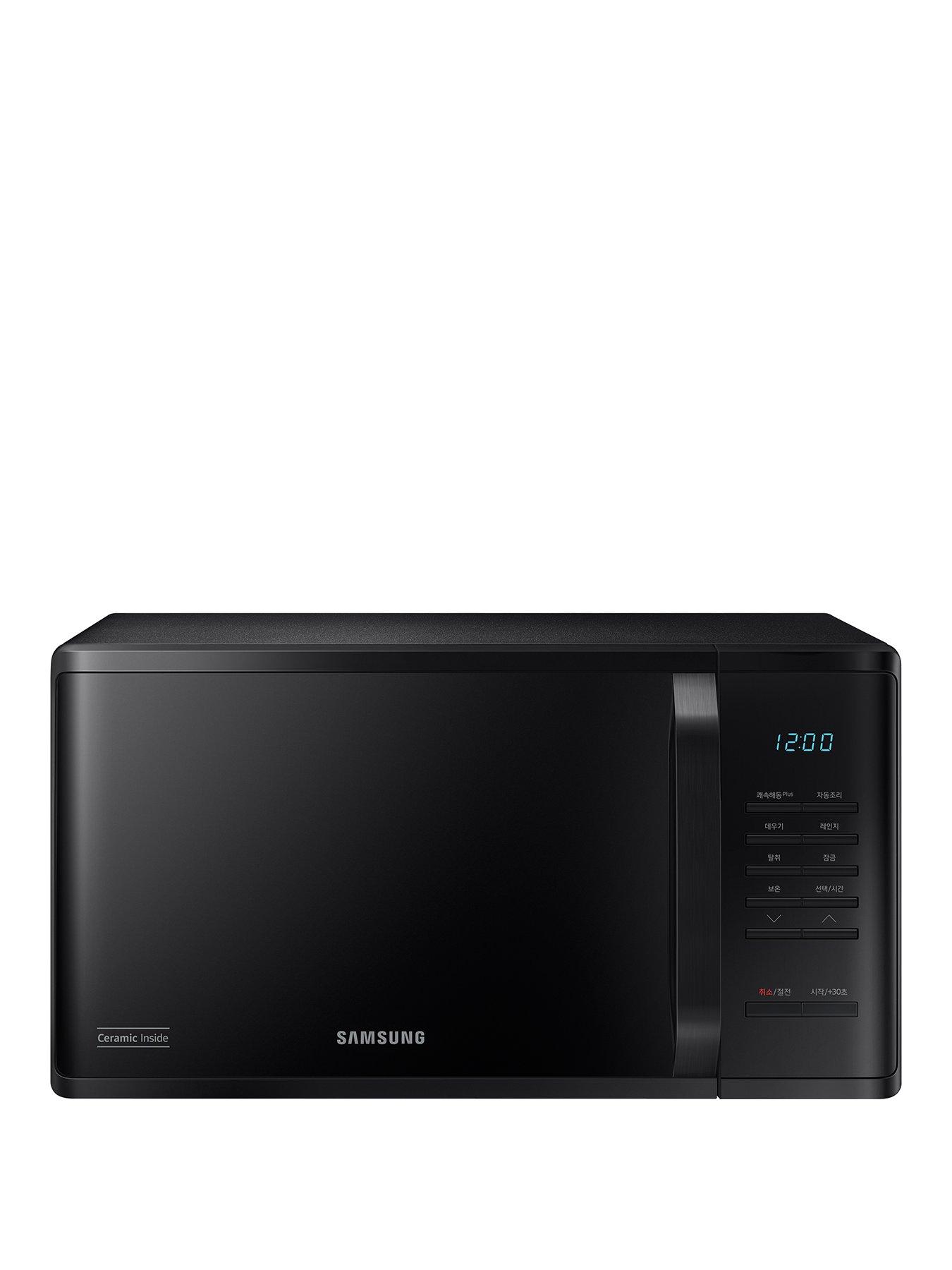 Image 1 of 8 of Samsung MS23K3513AK/EU 23 -Litre Solo Microwave with Quick Defrost - Black