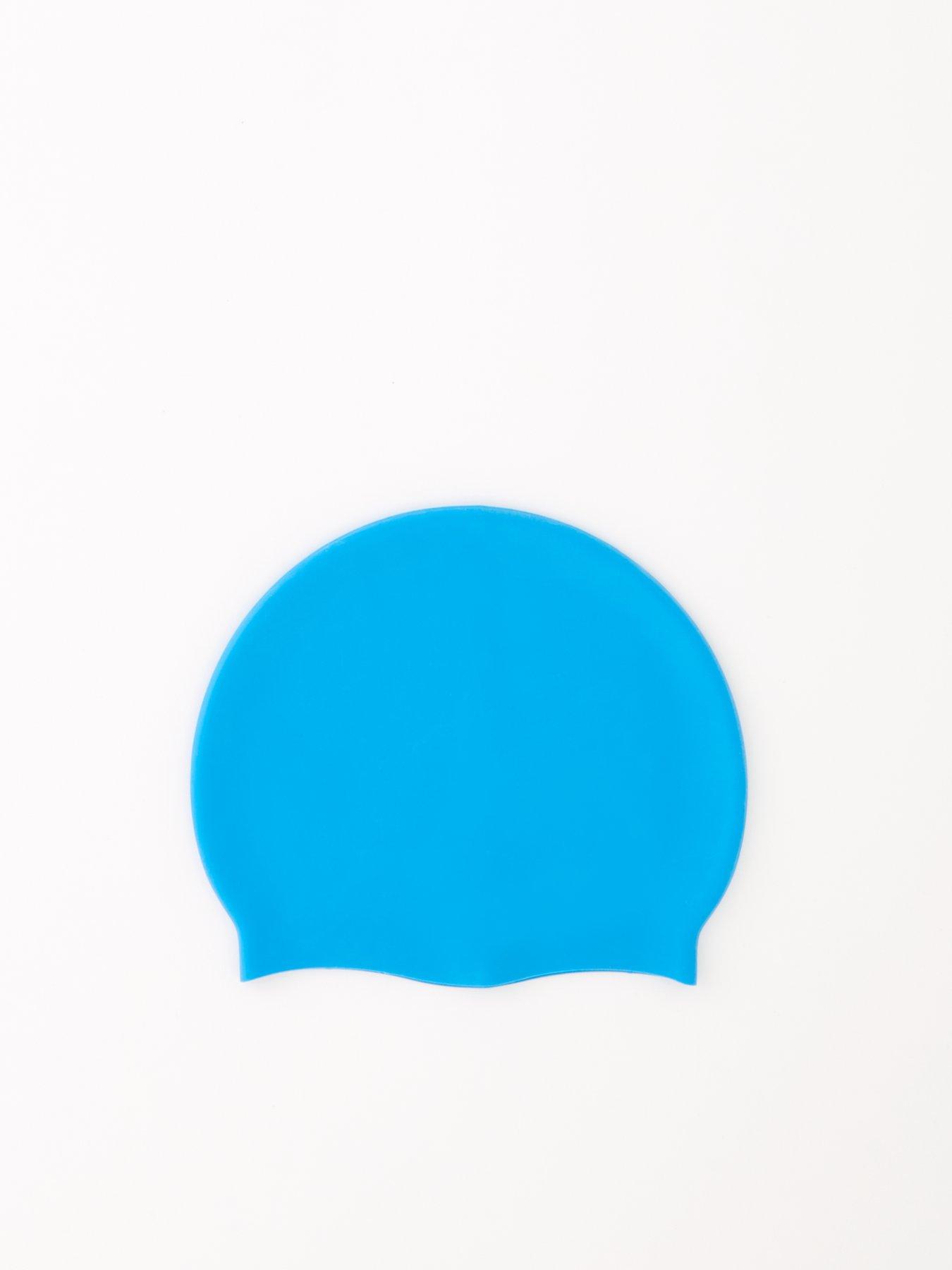 Image 2 of 3 of Nike Solid Silicone Swimming Cap - Blue