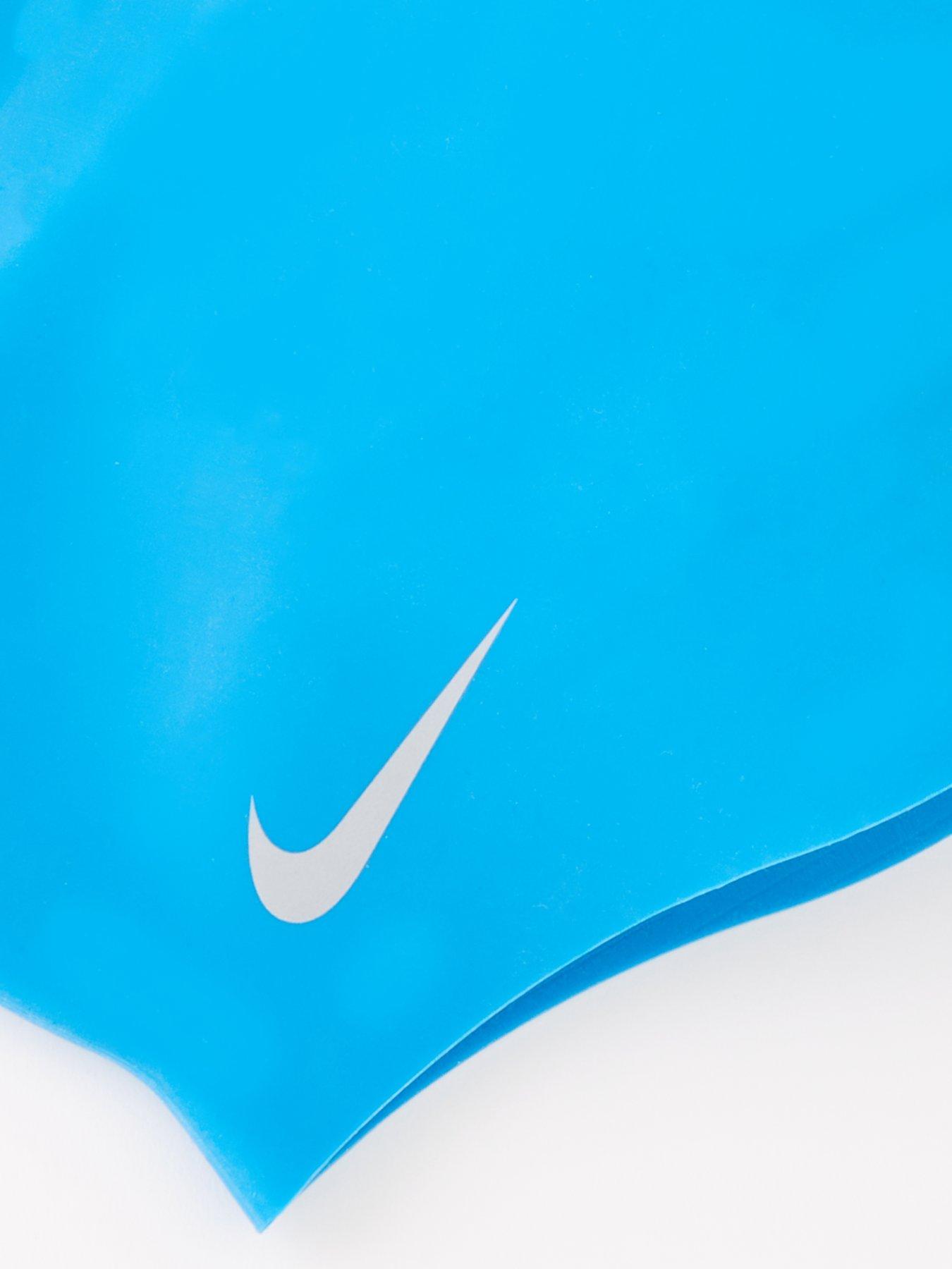 Image 3 of 3 of Nike Solid Silicone Swimming Cap - Blue
