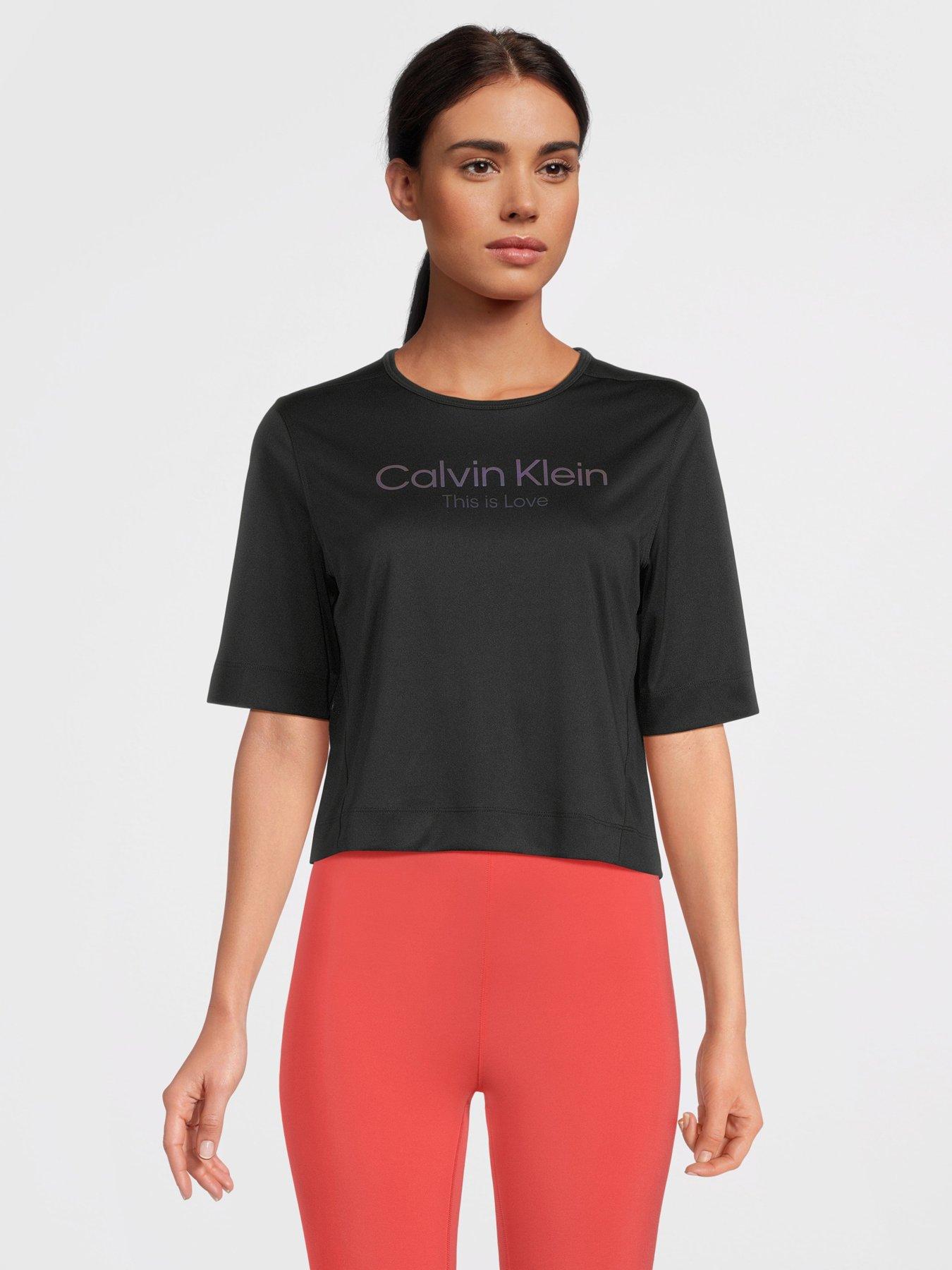 Womens Calvin Klein black Pride Logo Bralette