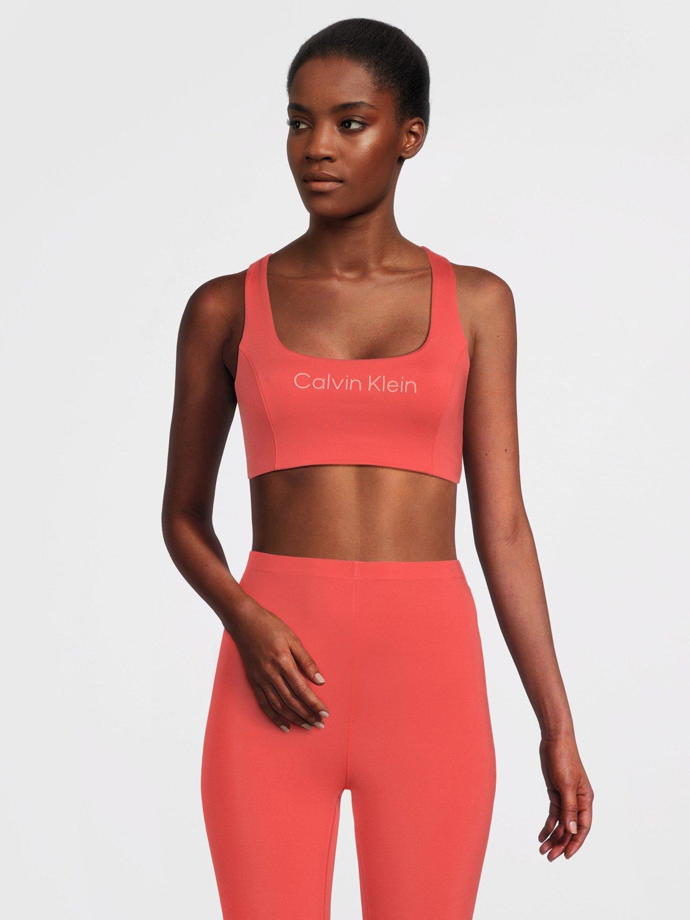 Calvin Sport Medium Support Sports Bra -Orange