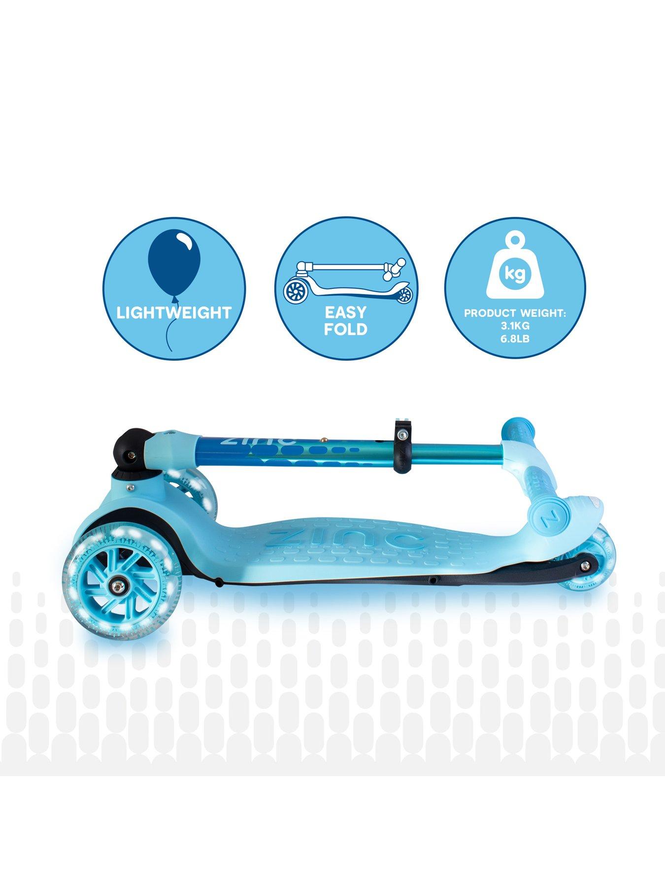 flyte-hy-pronbspzinc-three-wheeled-folding-flyte-scooter--nbspocean-bluedetail