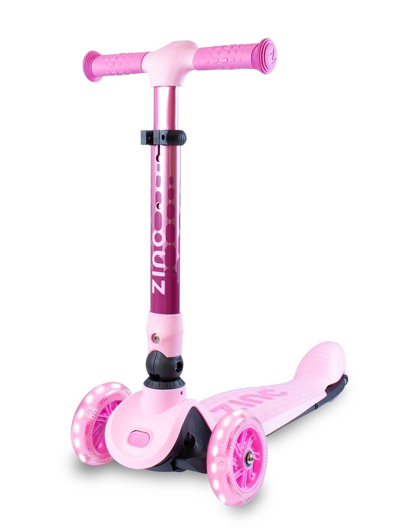 undefined Hy-Pro Zinc Three-Wheeled Folding Flyte Scooter Ruby Pink