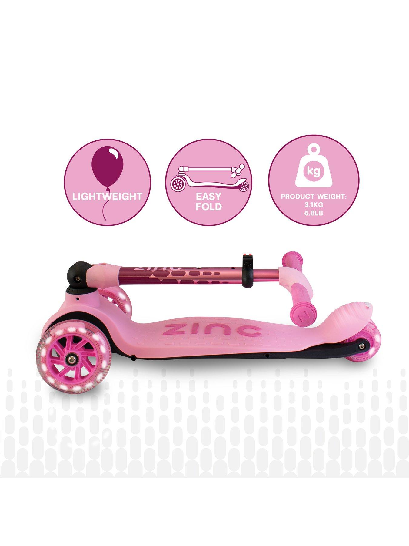 zinc-three-wheeled-folding-scooter-ruby-pinkdetail