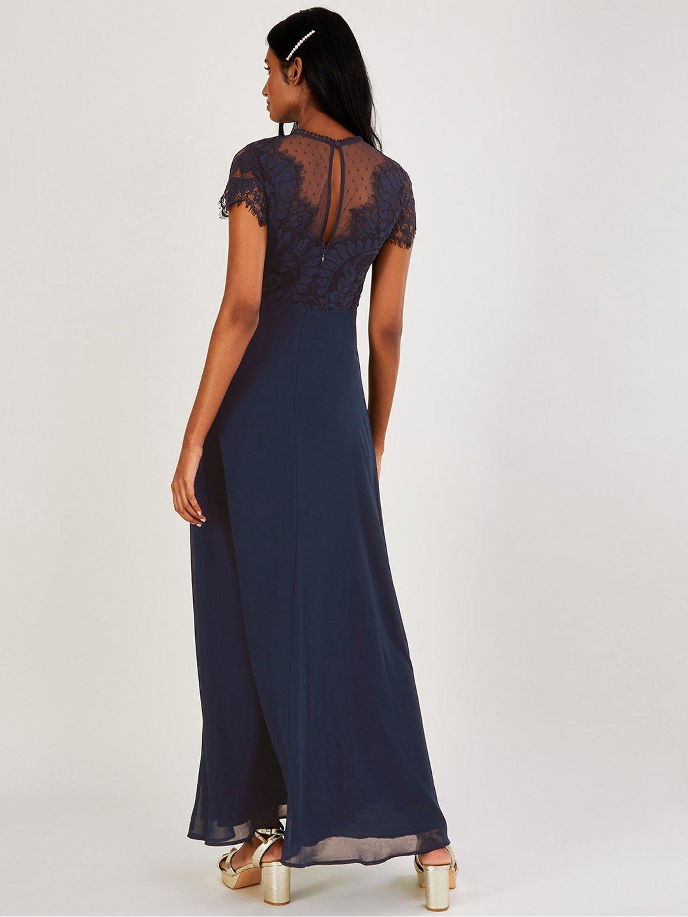 Monsoon navy hotsell long dress