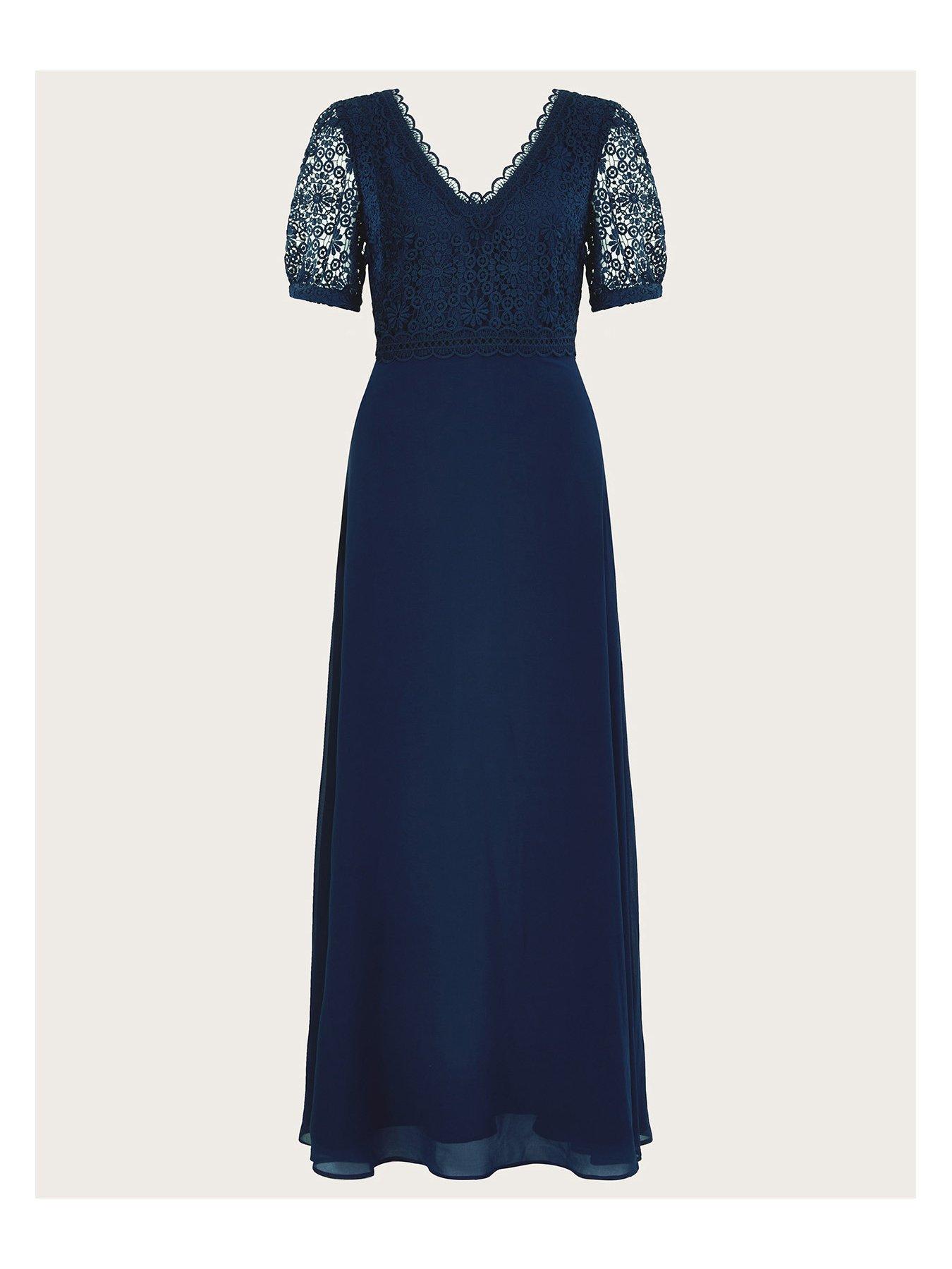 Image 3 of 6 of Monsoon Lilibet Lace Maxi Bridesmaid Dress