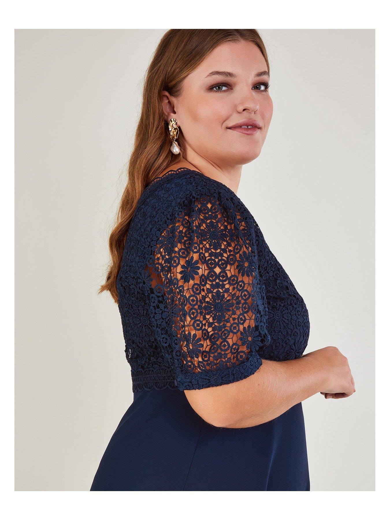 Image 4 of 6 of Monsoon Lilibet Lace Maxi Bridesmaid Dress