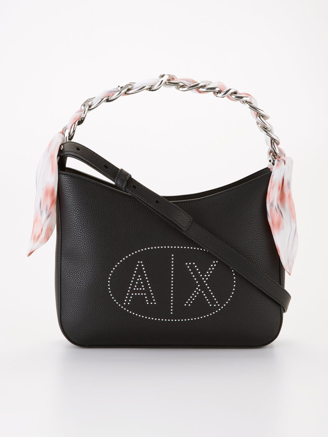 Armani Exchange Armani Exchange Twist Detail Strap Shoulder Bag