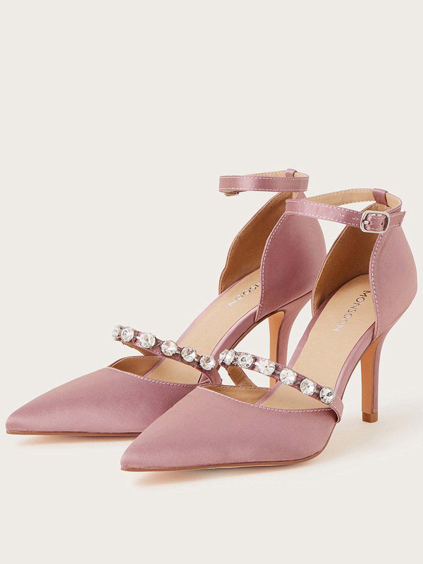 Dusky pink 2025 heeled shoes