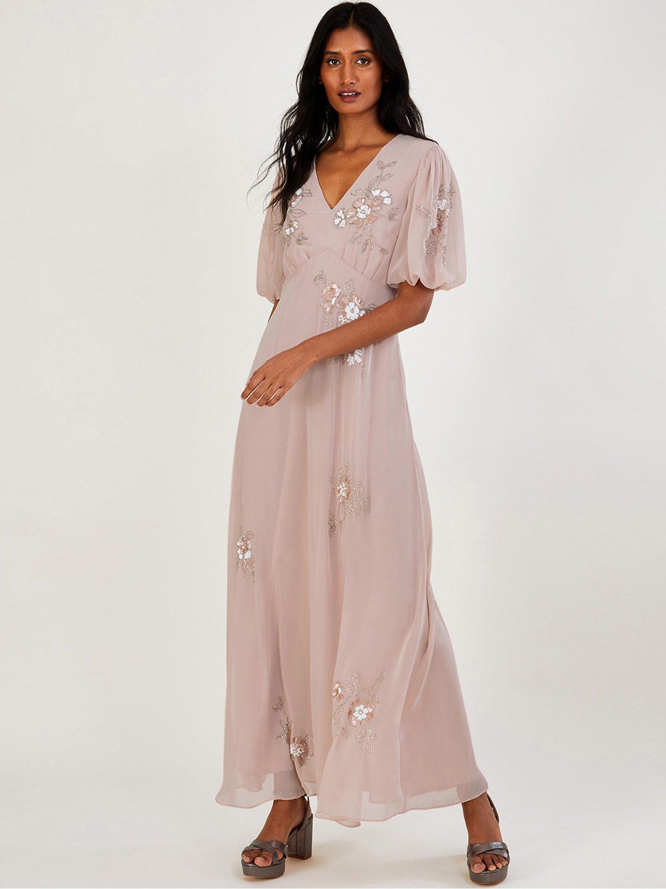 Monsoon pink outlet bridesmaid dress