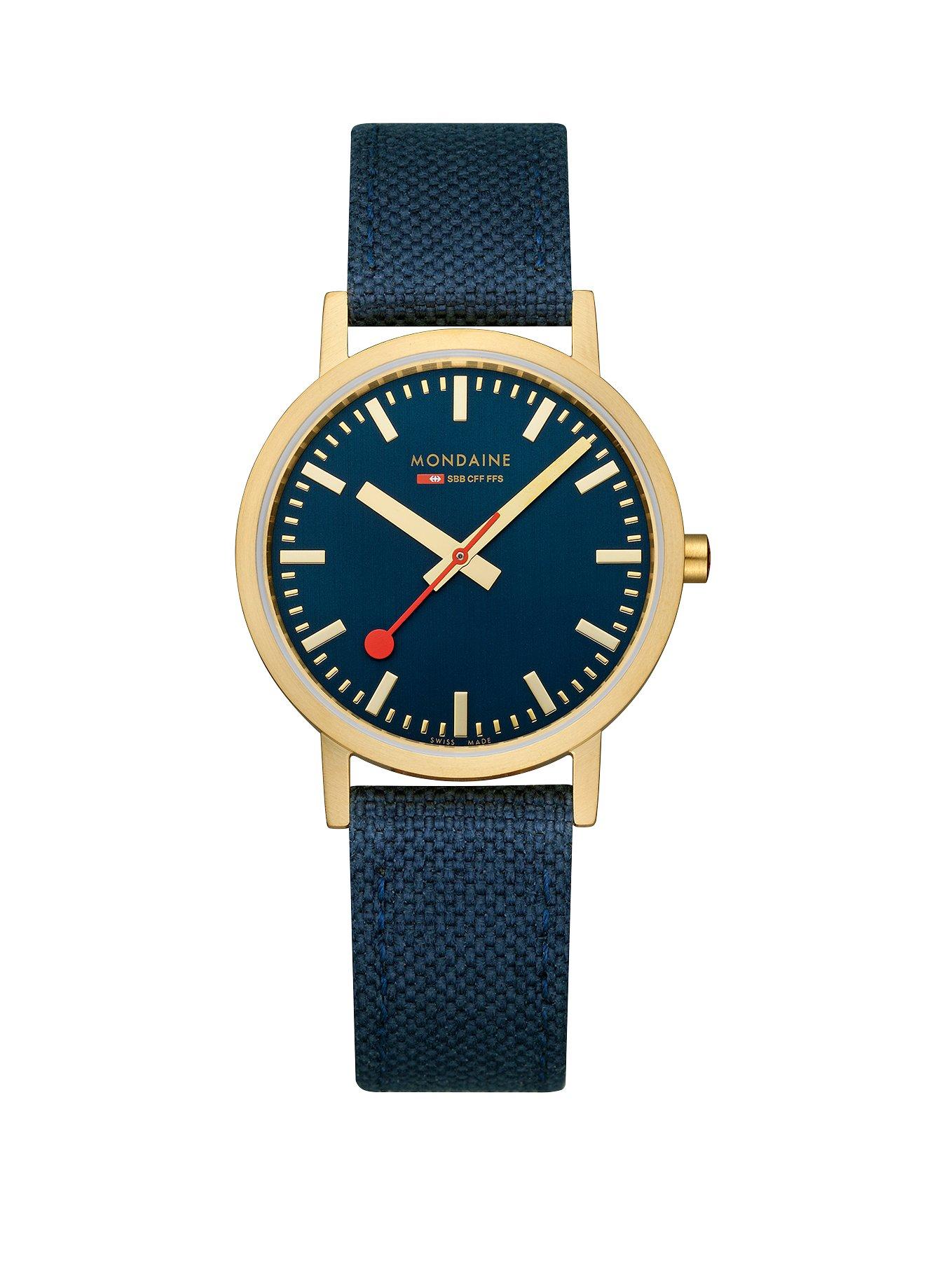 mondaine-classic-golden-36mm-case-deep-ocean-blue-watchfront