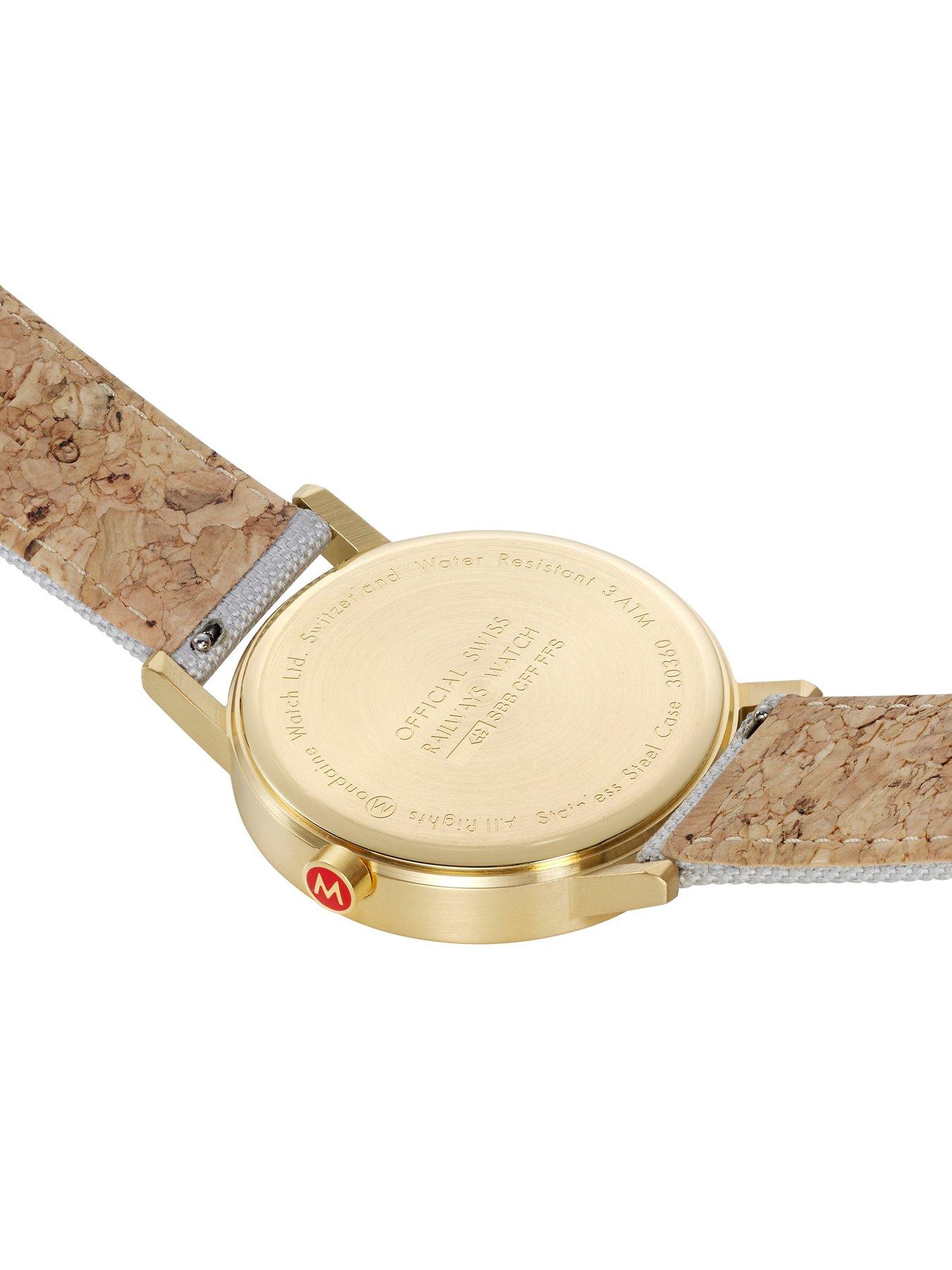 Image 4 of 8 of Mondaine Classic Golden 40mm Case Good Grey Watch