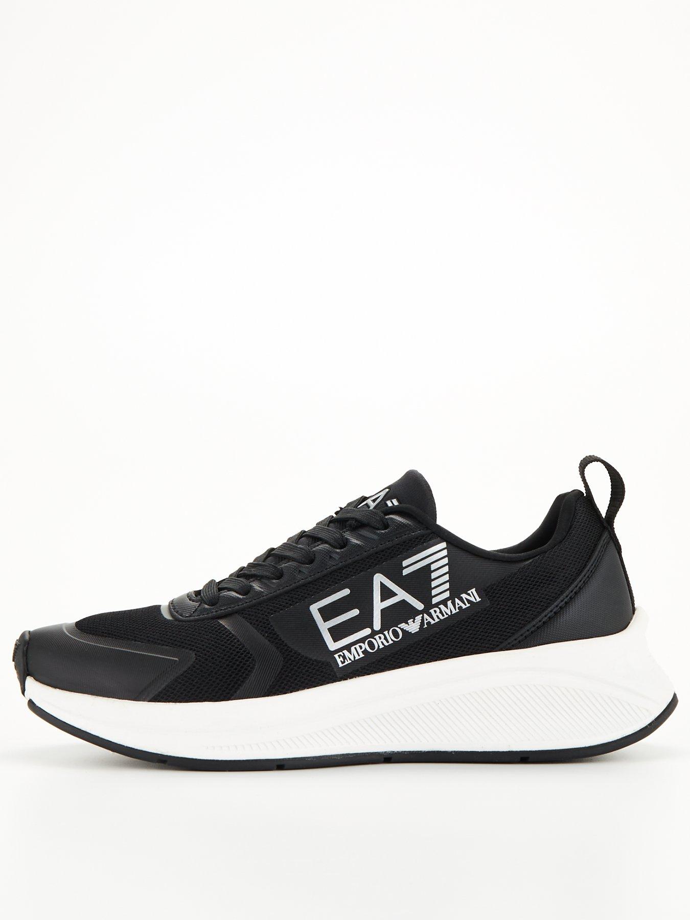 EA7 Emporio Armani - Teen Boys Black & Yellow Logo Trainers