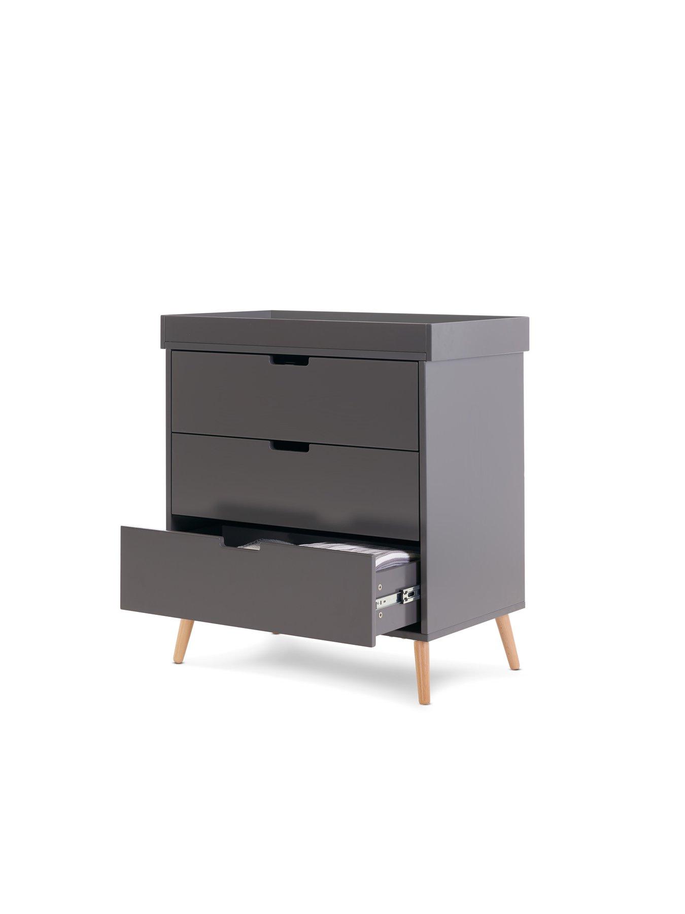 Image 3 of 7 of Obaby Maya 3 Piece Room Set - Slate with Natural
