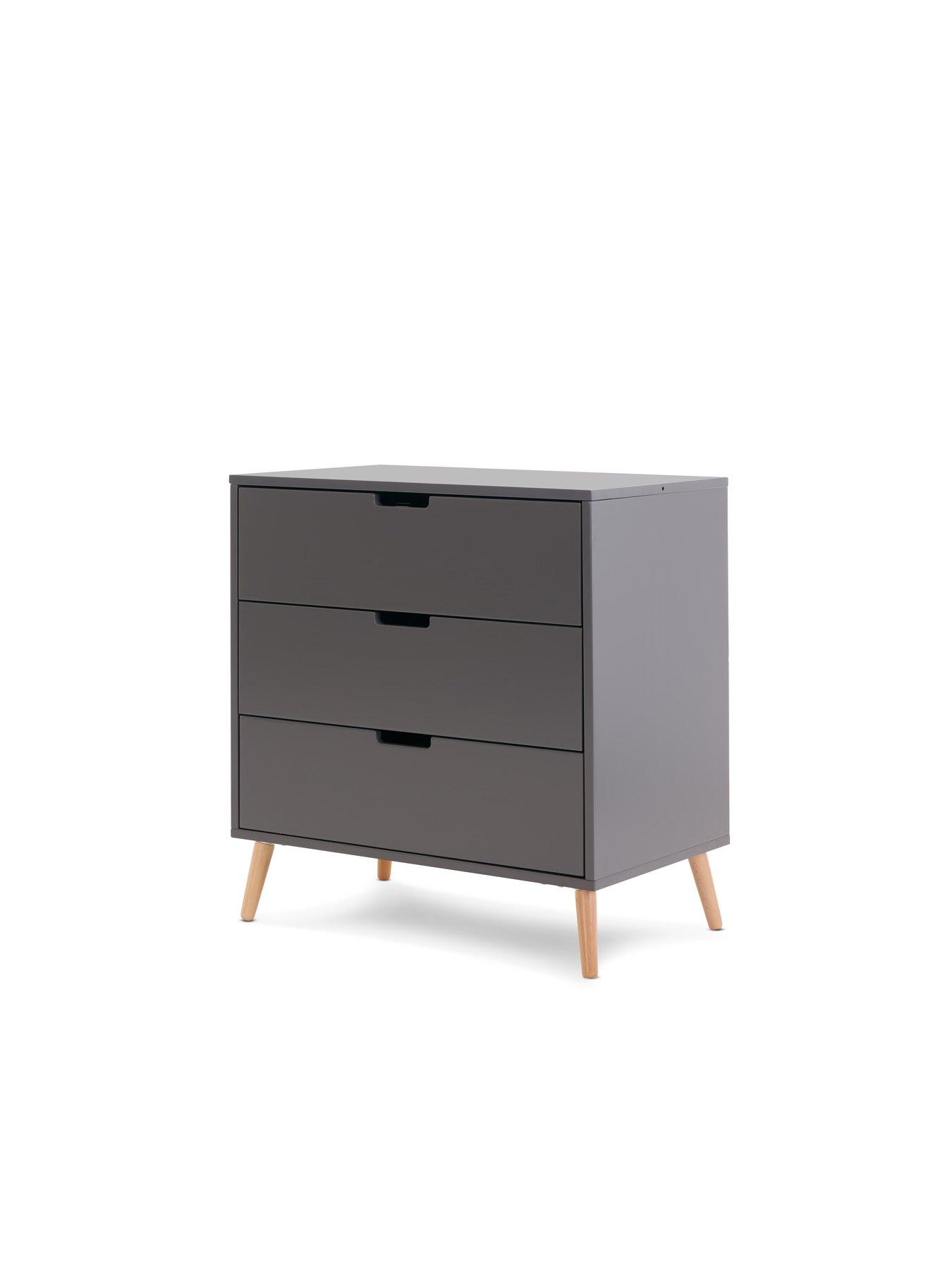 Image 4 of 7 of Obaby Maya 3 Piece Room Set - Slate with Natural