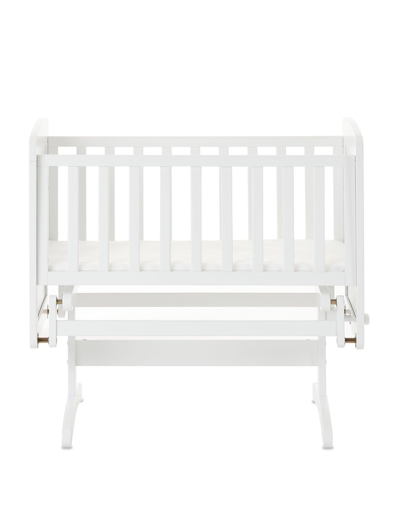 Image 3 of 3 of Obaby Gliding Crib and Mattress - White
