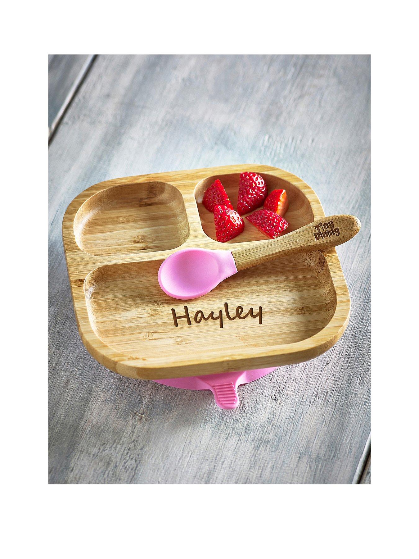 Love Abode Personalised Baby Dinner Plate Spoon Very Ireland