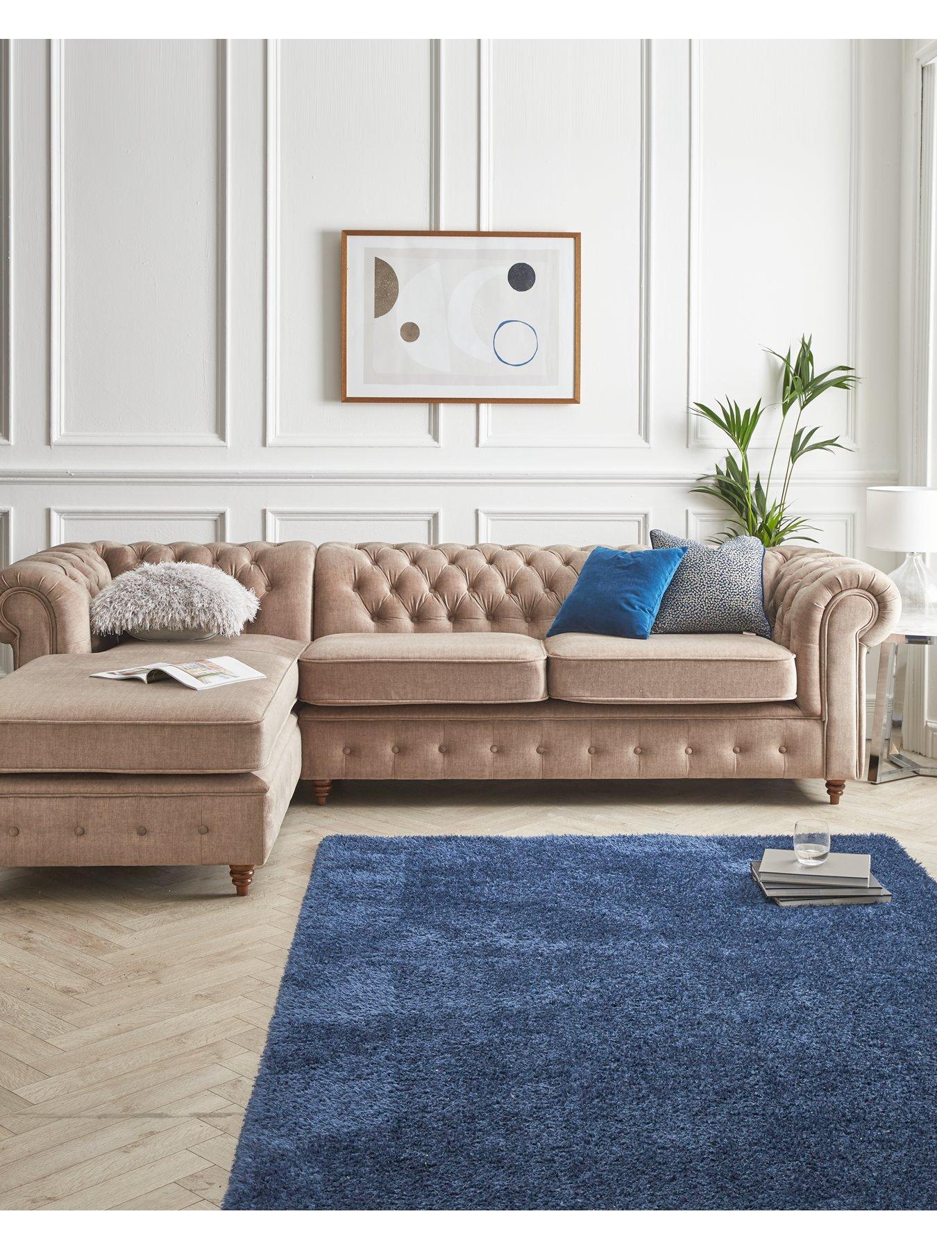 Very Home Laura Chesterfield Fabric Left Hand Corner Chaise - FSC® Certified