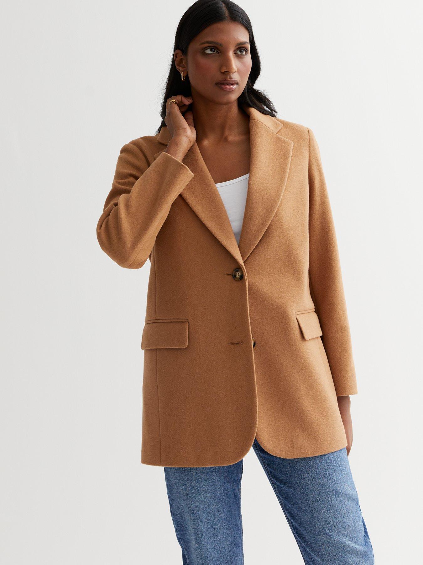 New Look Camel Revere Collar Blazer Coat | Very Ireland