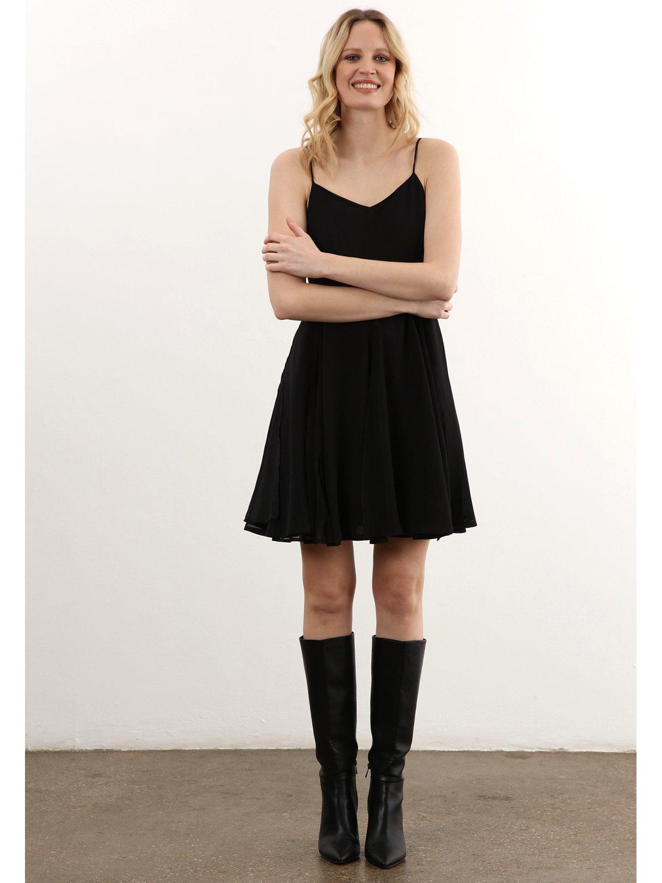 Image 5 of 6 of Religion Jewel Mini Dress - Black