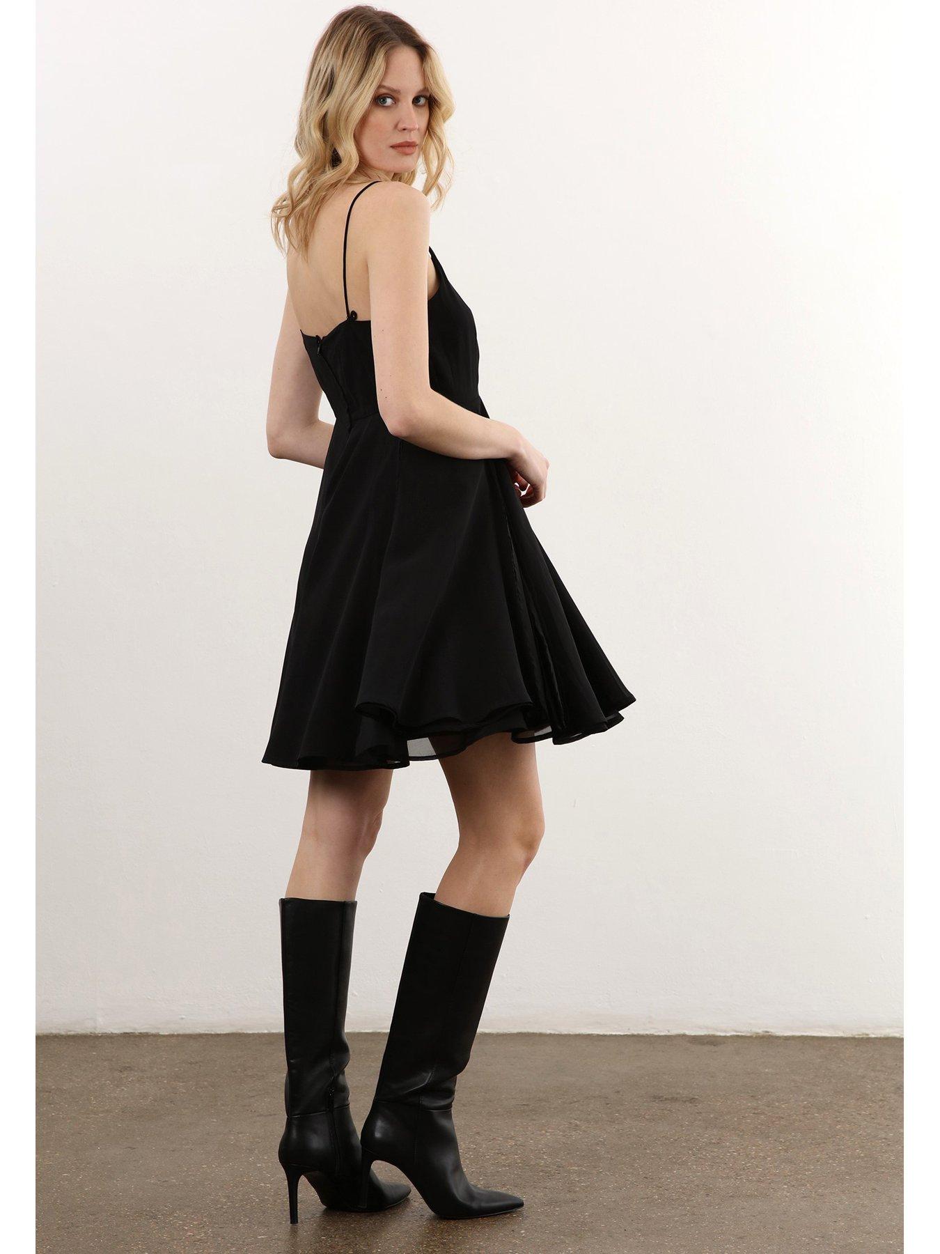 Image 6 of 6 of Religion Jewel Mini Dress - Black