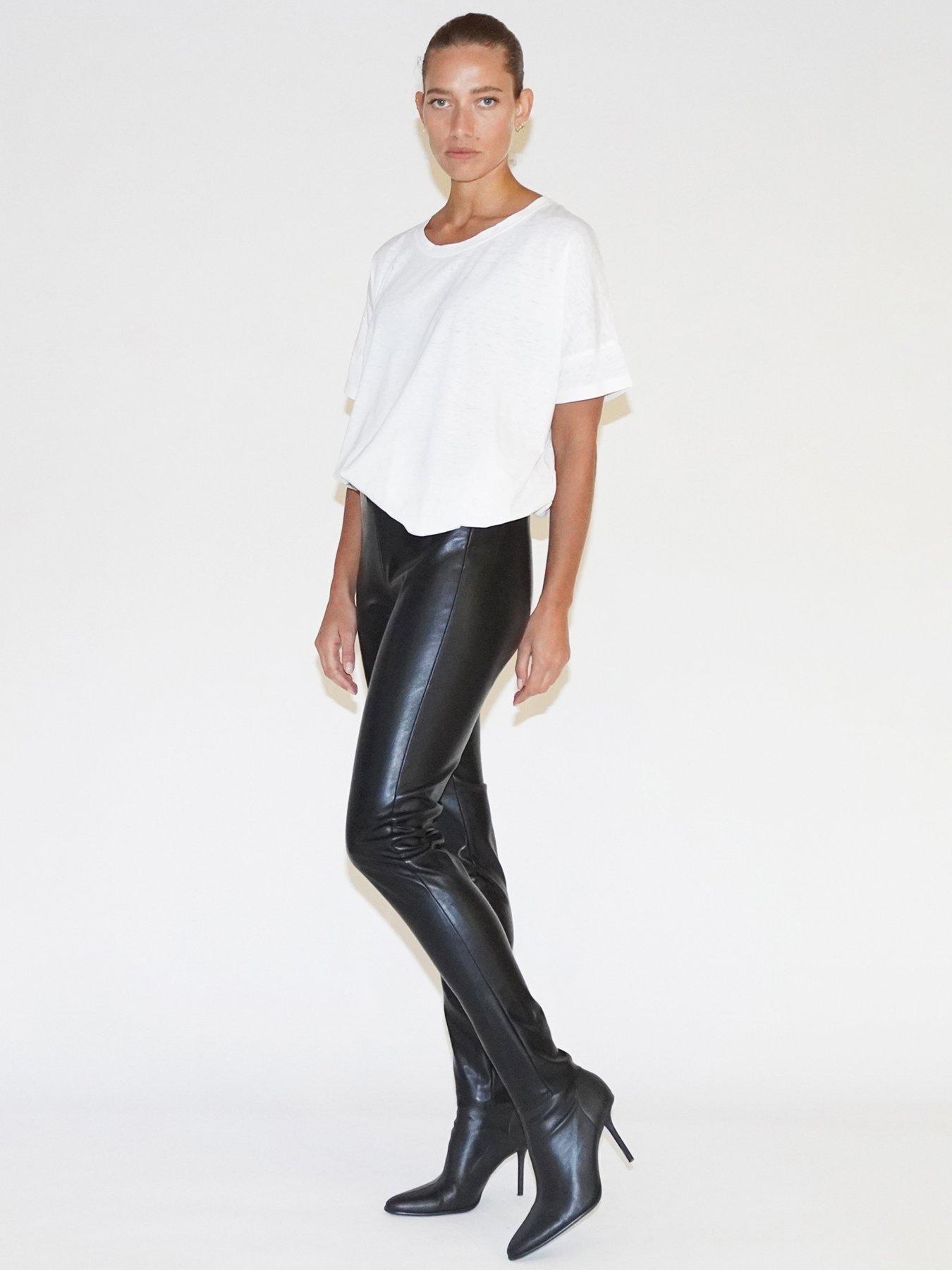 religion-faux-leather-trousers-black