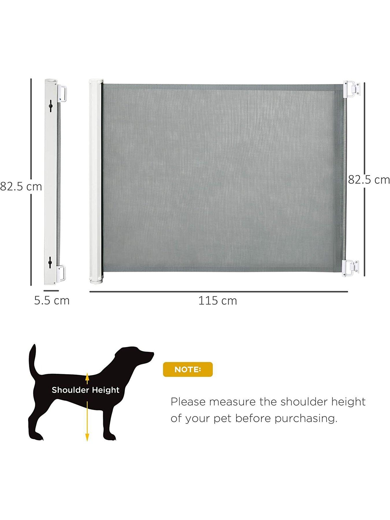 pawhut-pawhut-retractable-safety-gate-dog-pet-guard-barrier-folding-protector-home-doorway-room-divider-stair-guard-grey-115l-x-825h-cmstillFront