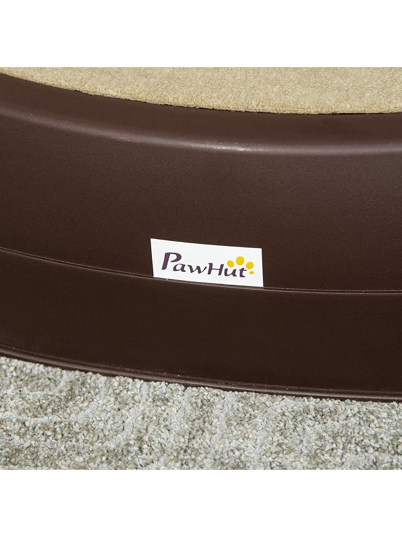 Image 4 of 7 of PawHut PawHut Foldable Pet Stairs Portable Dog Steps 3-Step Design with Non-slip Mats for High Beds, Sofas, 49 x 38 x 38 cm, Brown