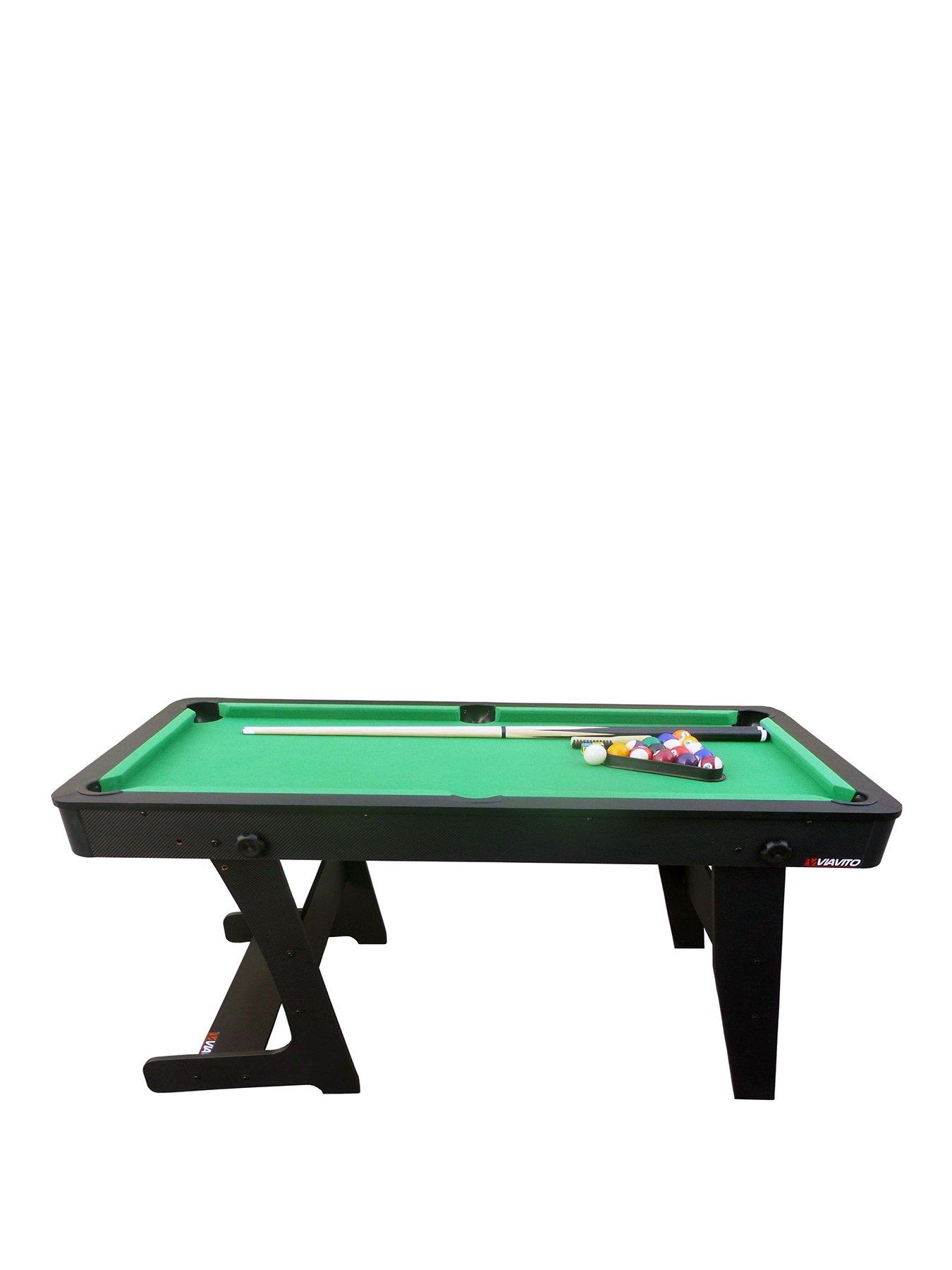 viavito-pt100x-5ft-folding-pool-table-for-easy-convenient-storage-with-accessoriesfront