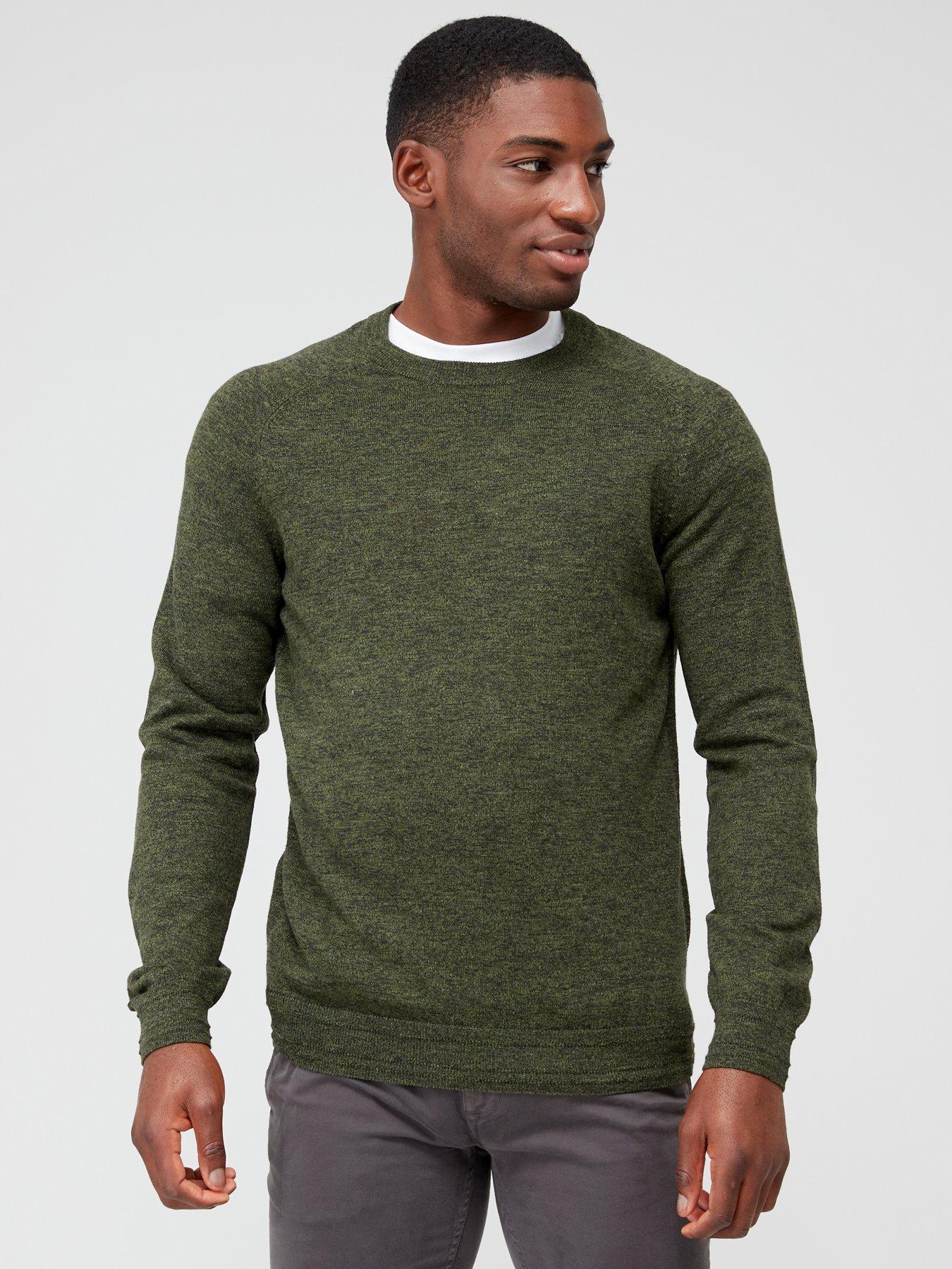 Mens round neck on sale jumper