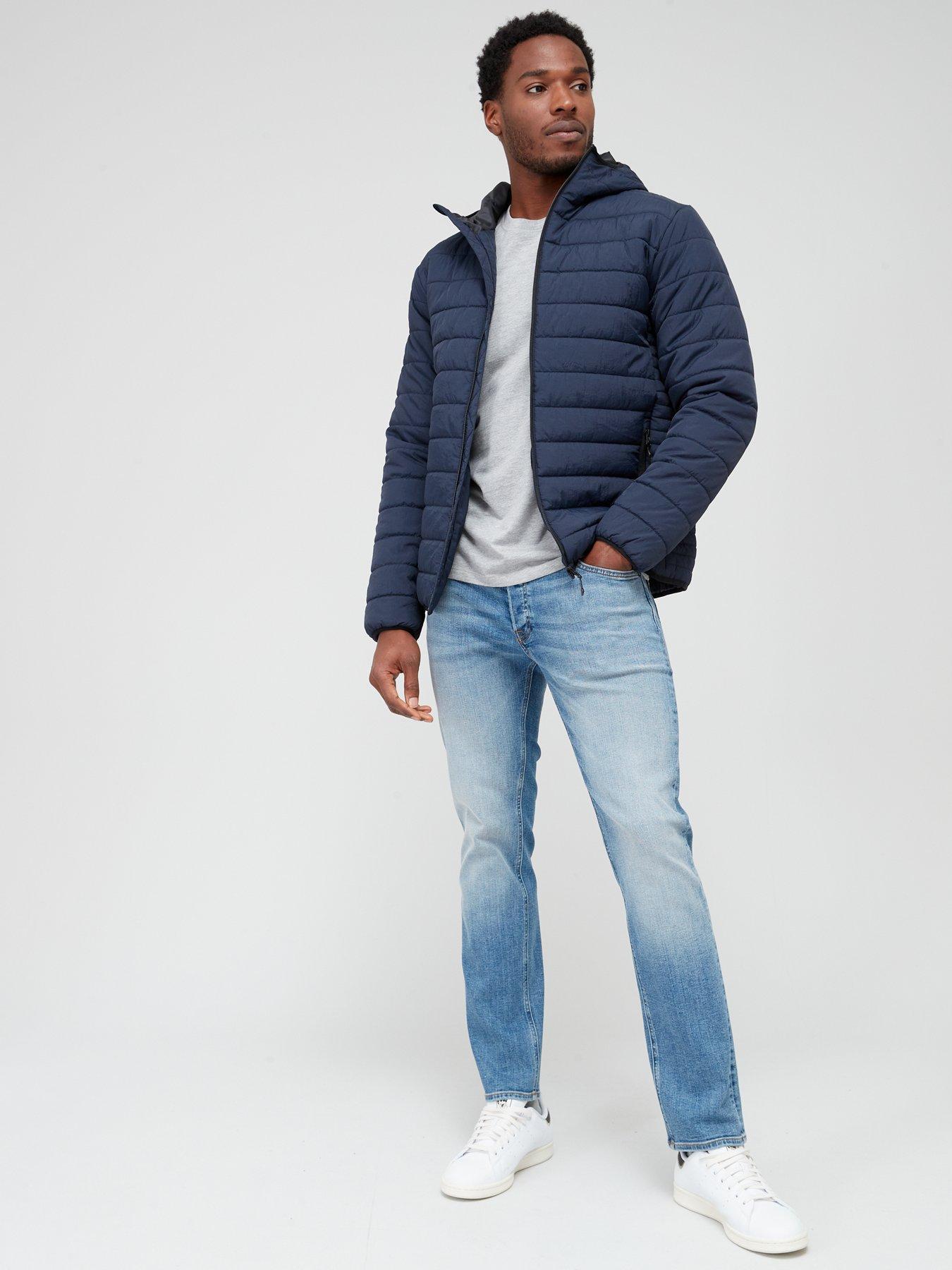 Navy lightweight store padded jacket