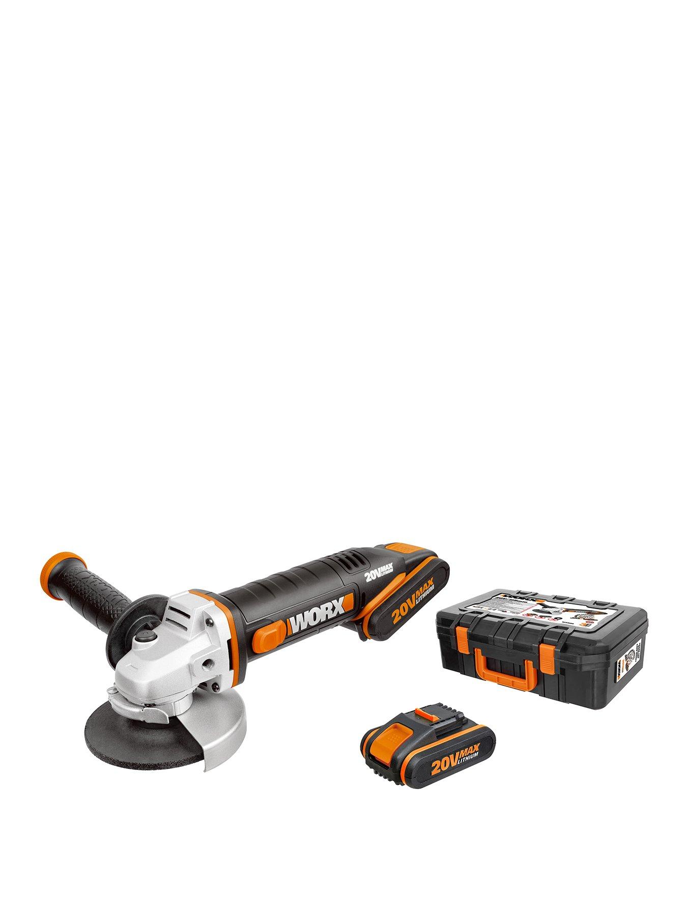 Worx 20V Cordless Angle Grinder with 2 batteries WX800 Very