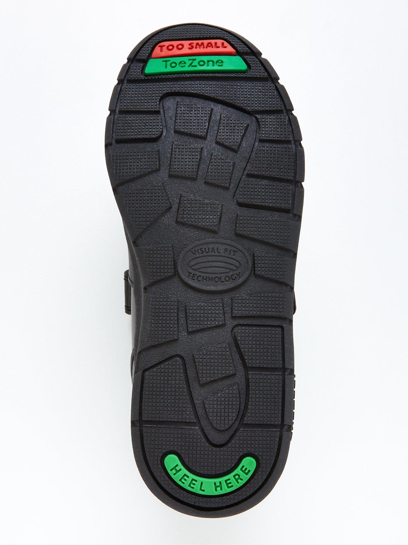 Image 5 of 6 of The Very Collection Boys ToeZone&nbsp;Leather Football Strap Trainers - Black