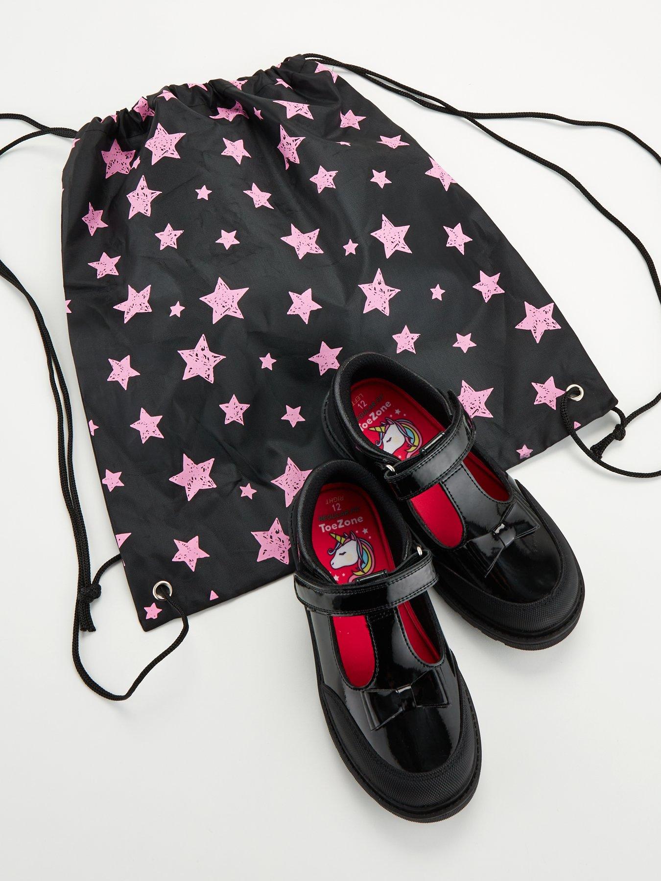 Image 6 of 6 of V by Very Toezone Girls T-bar Patent Leather Bow Shoe